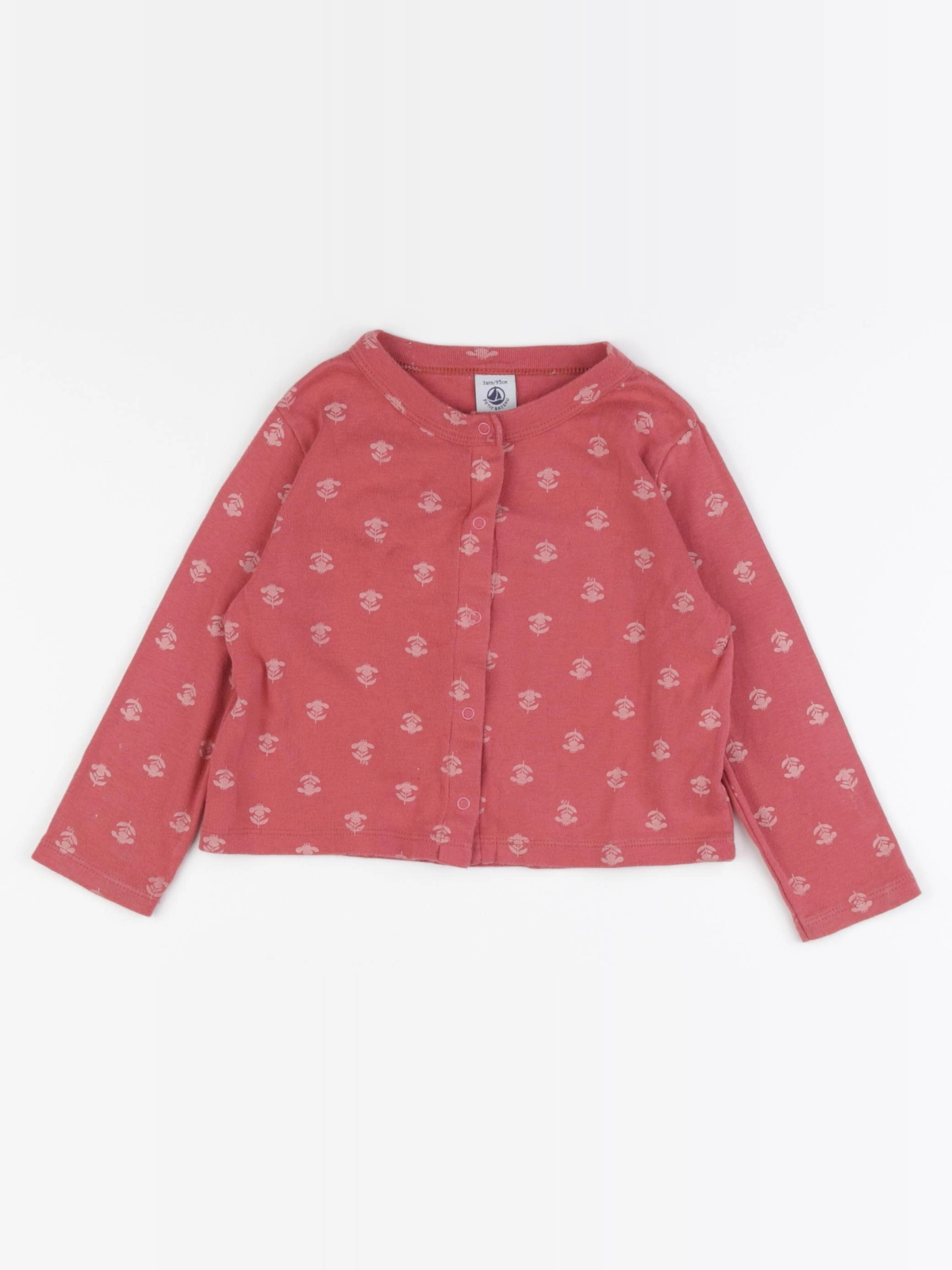 Petit Bateau - tee-shirt rose - 3 ans
