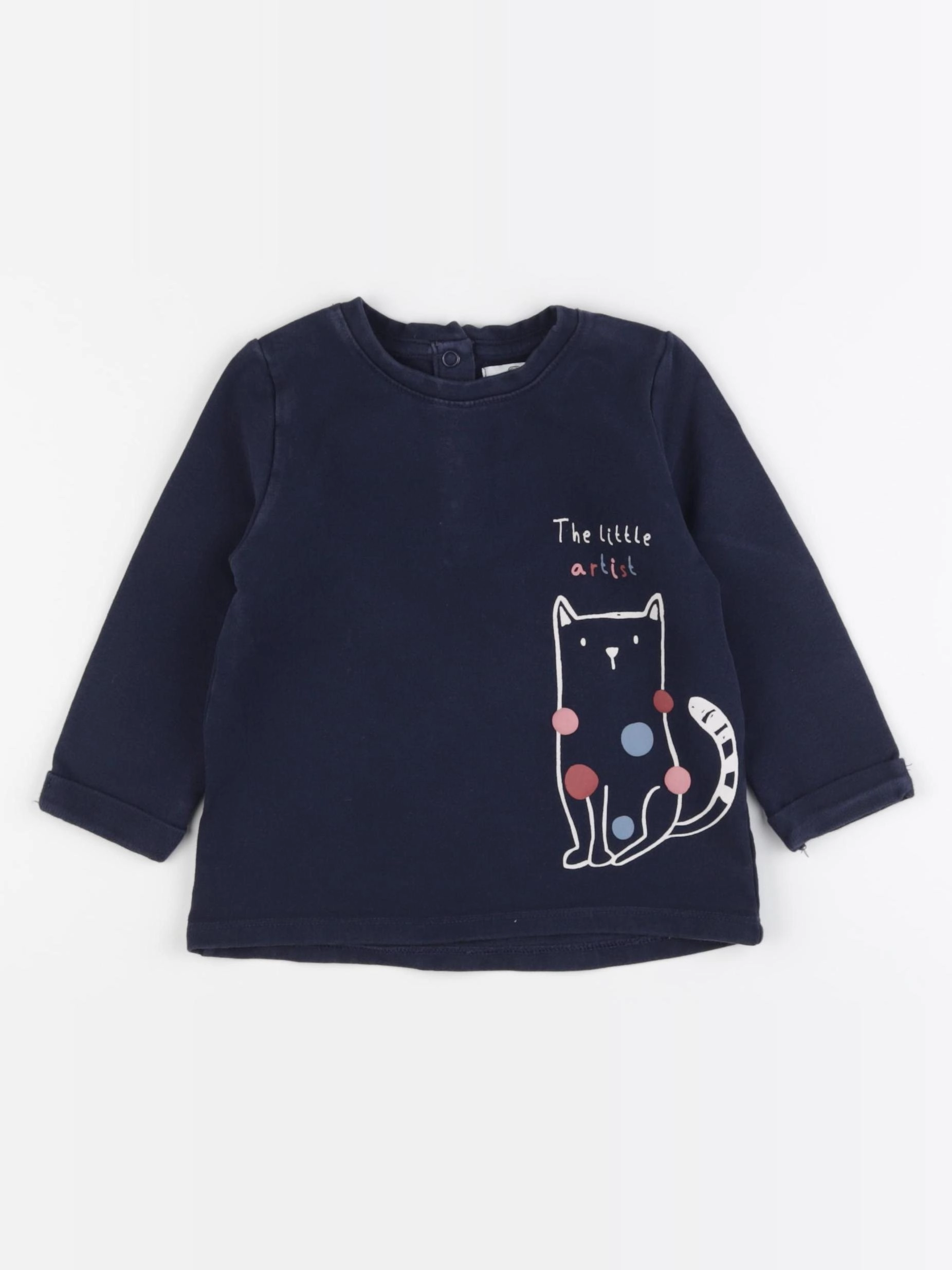 La Redoute - sweat bleu - 2 ans