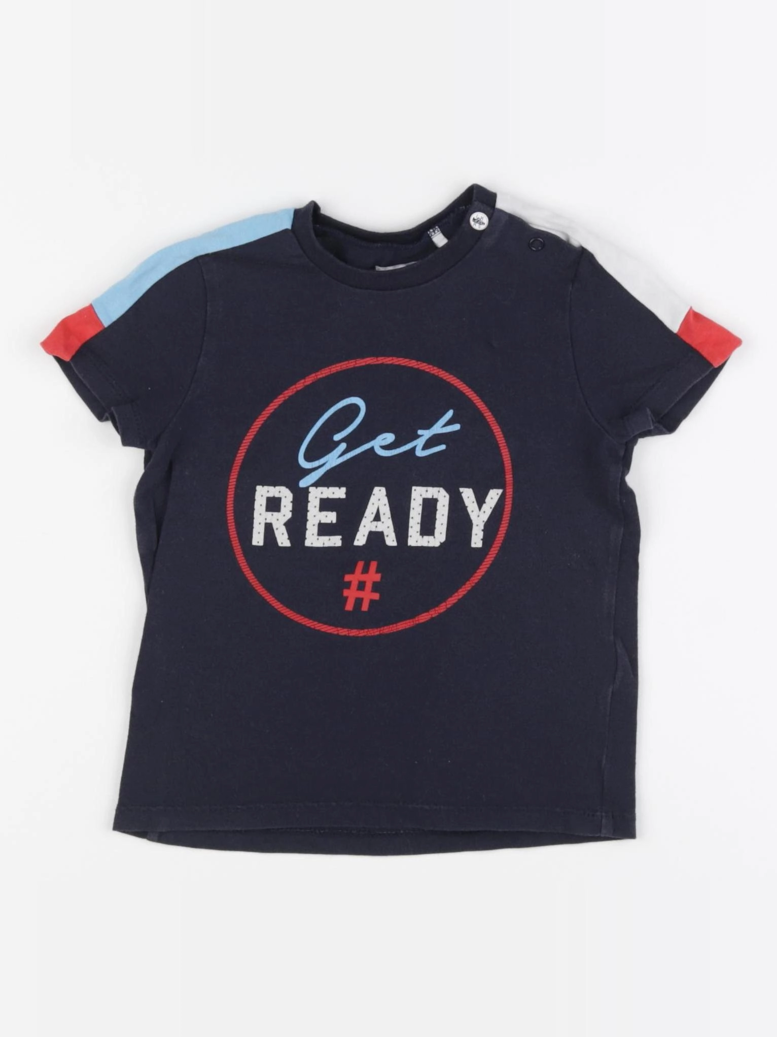 IKKS - tee-shirt bleu - 18 mois