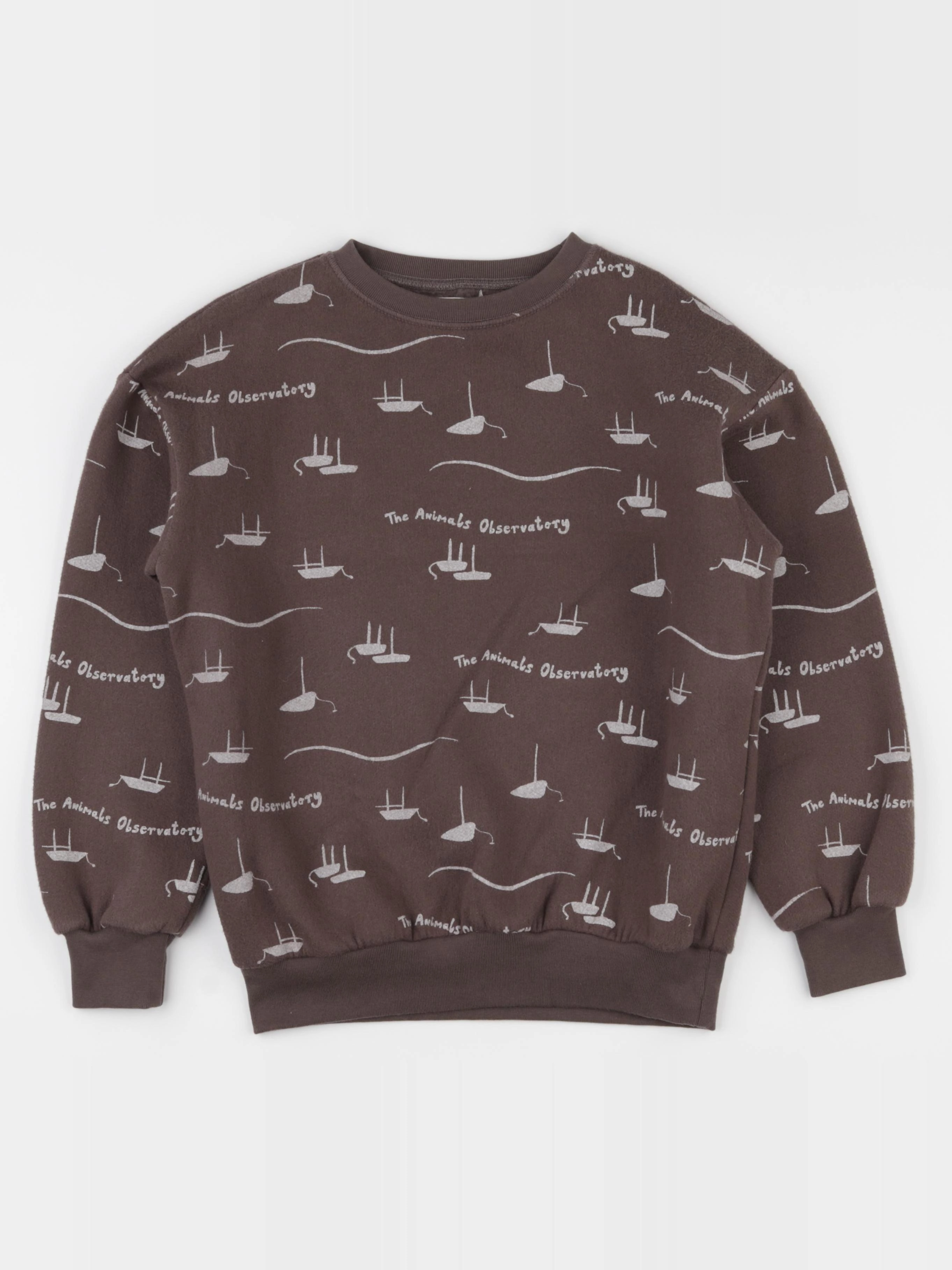 The animals observatory - sweat marron - 8 ans