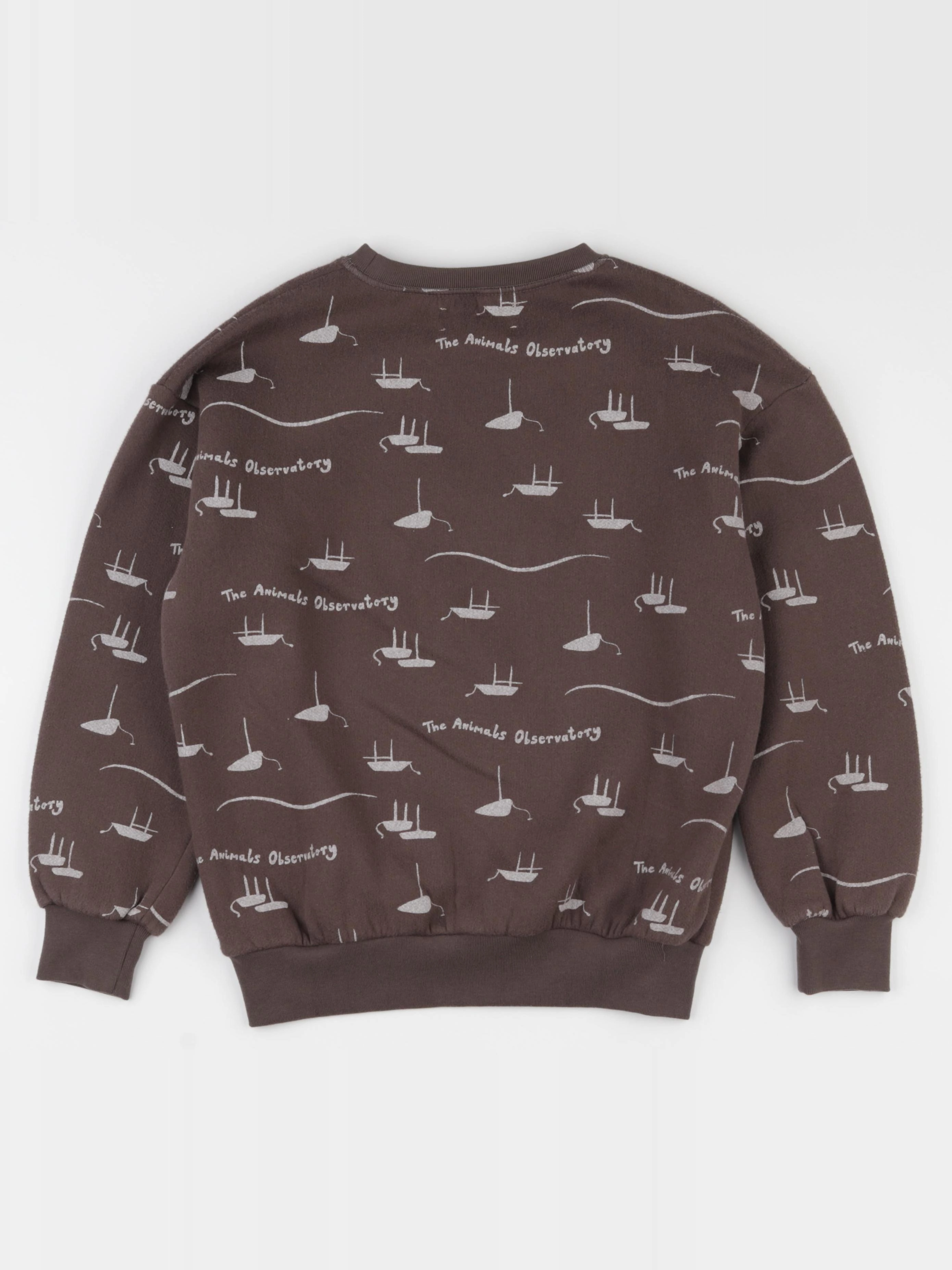 The animals observatory - sweat marron - 8 ans