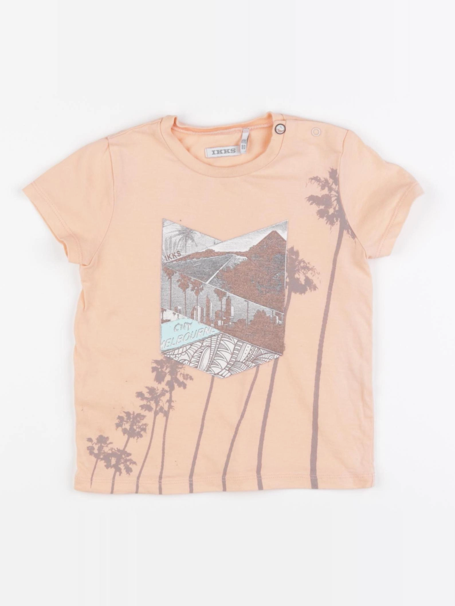 IKKS - tee-shirt orange - 18 mois