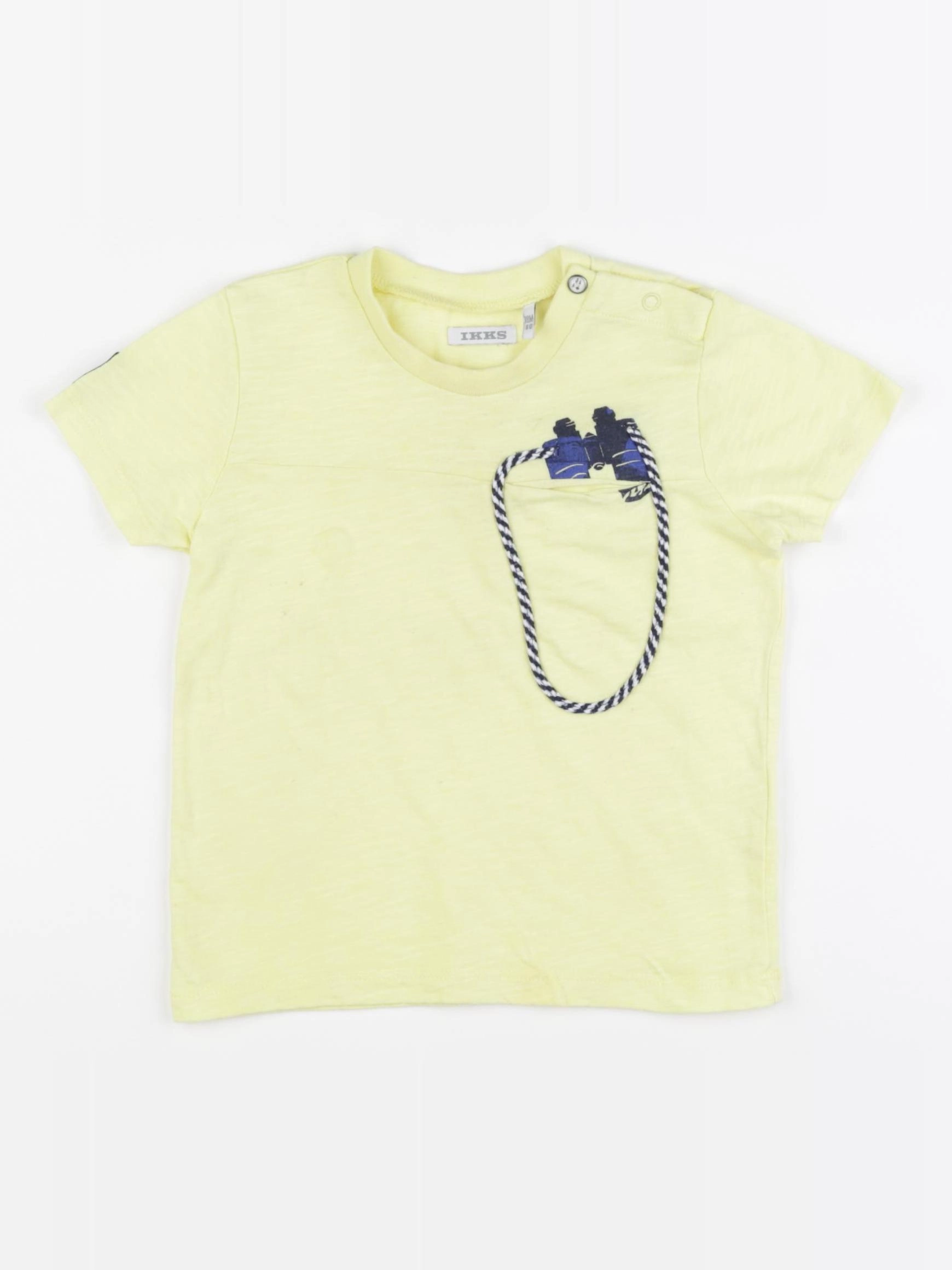 IKKS - tee-shirt jaune - 18 mois
