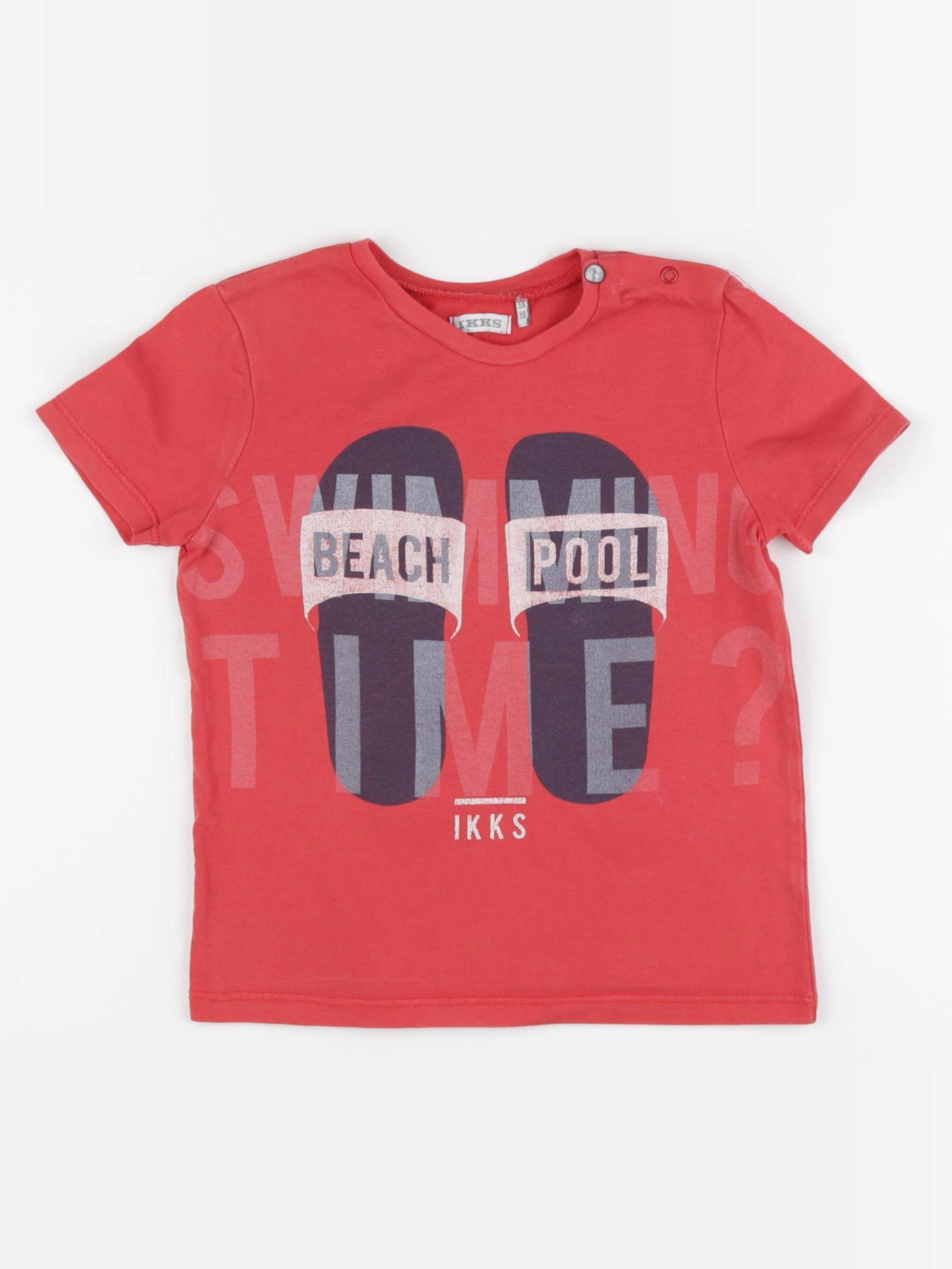 IKKS - tee-shirt rouge - 3 ans