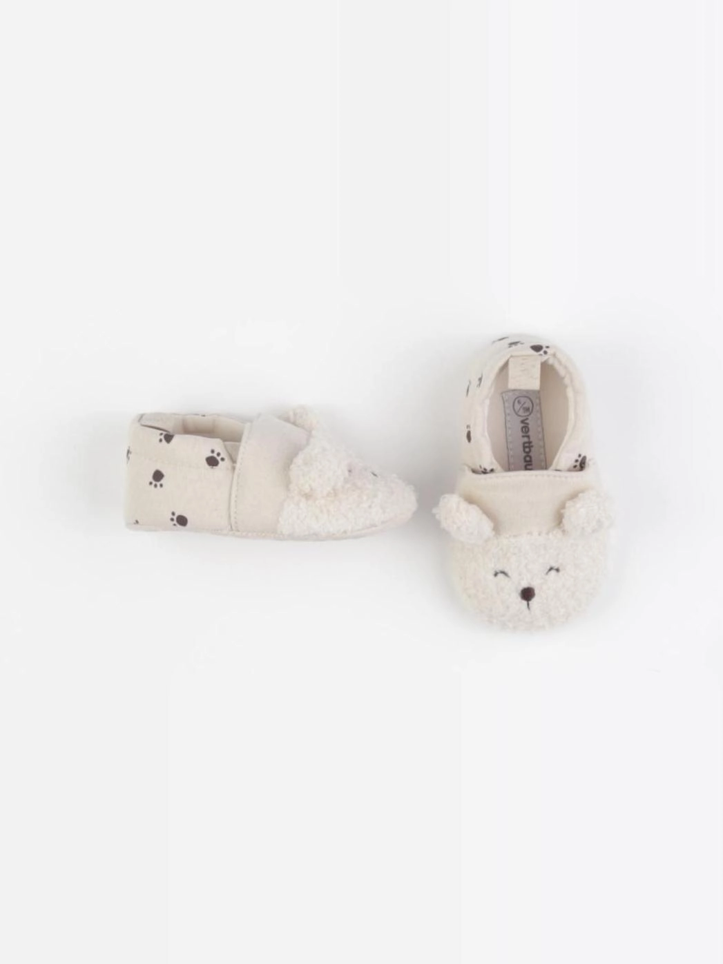 Vertbaudet - chaussons beige - pointure 18