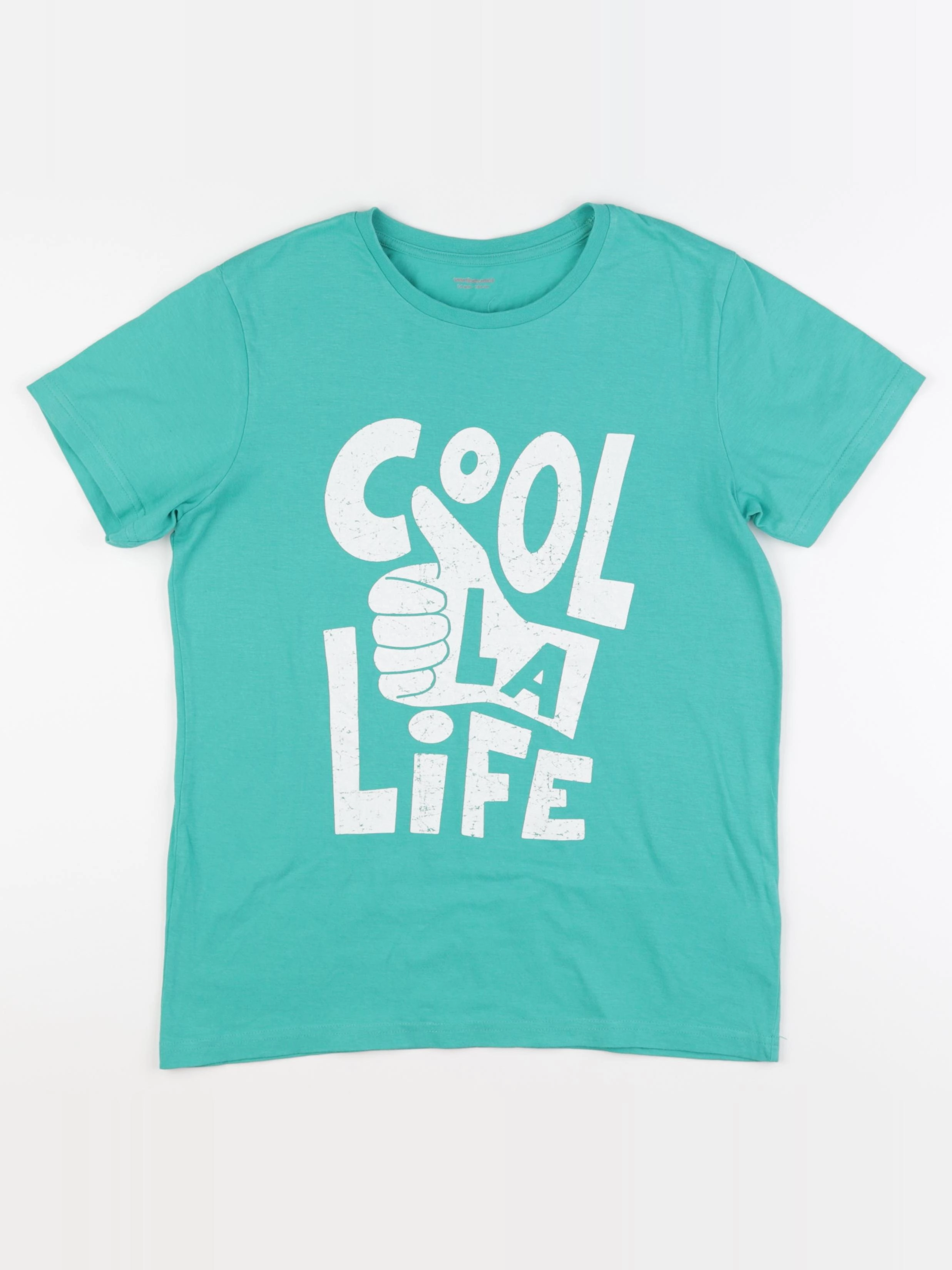 Vertbaudet - tee-shirt vert - 14 ans