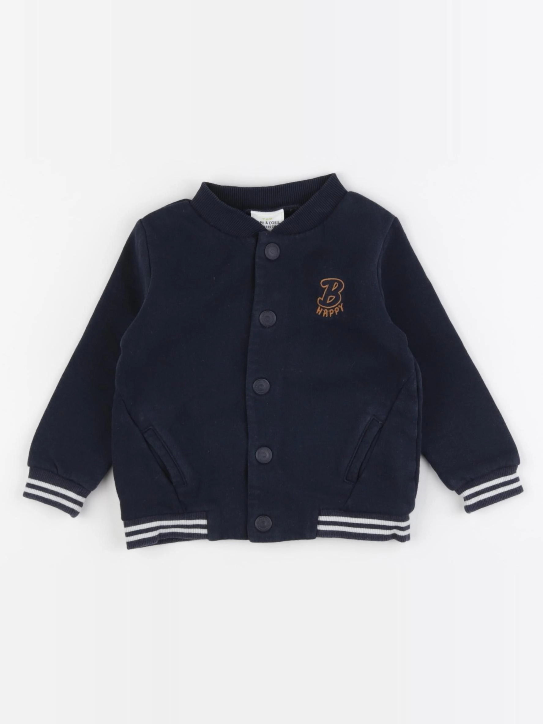 Tape à l'oeil - sweat bleu - 18 mois
