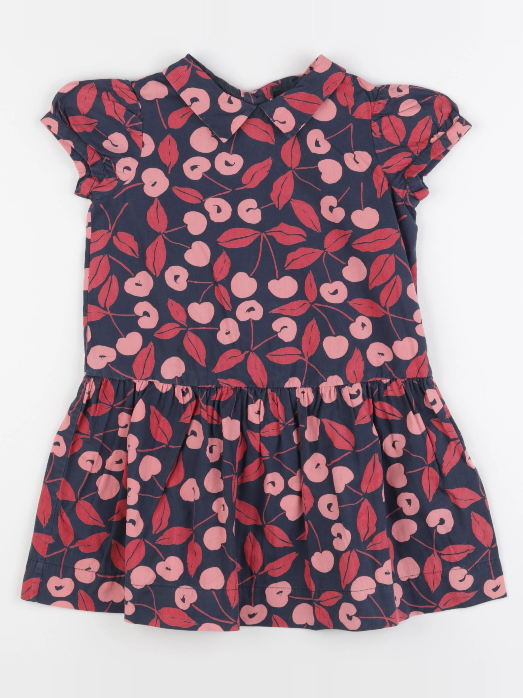 Bonpoint - robe bleu, rose - 3 ans