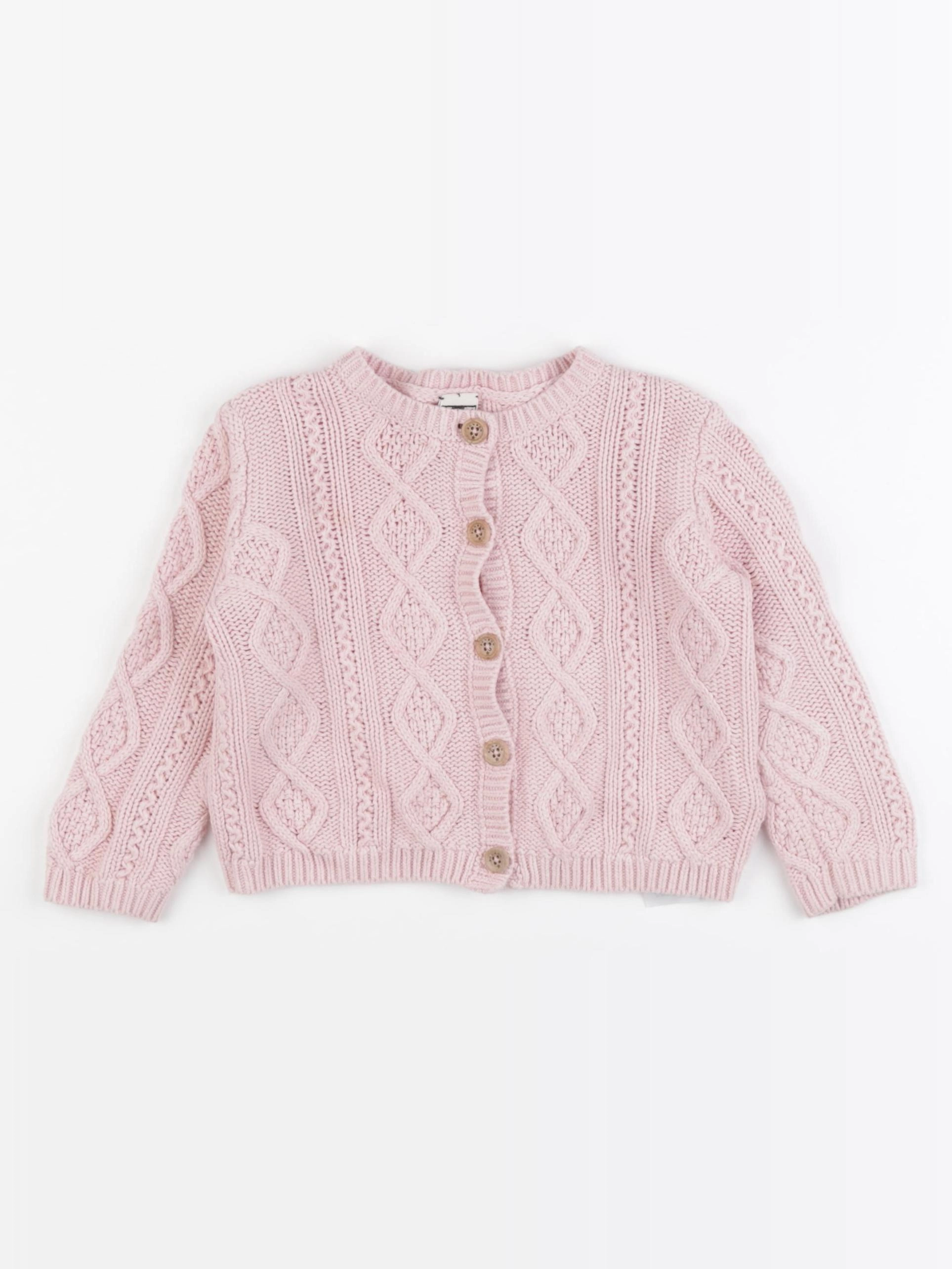 Bonton - gilet rose - 2 ans