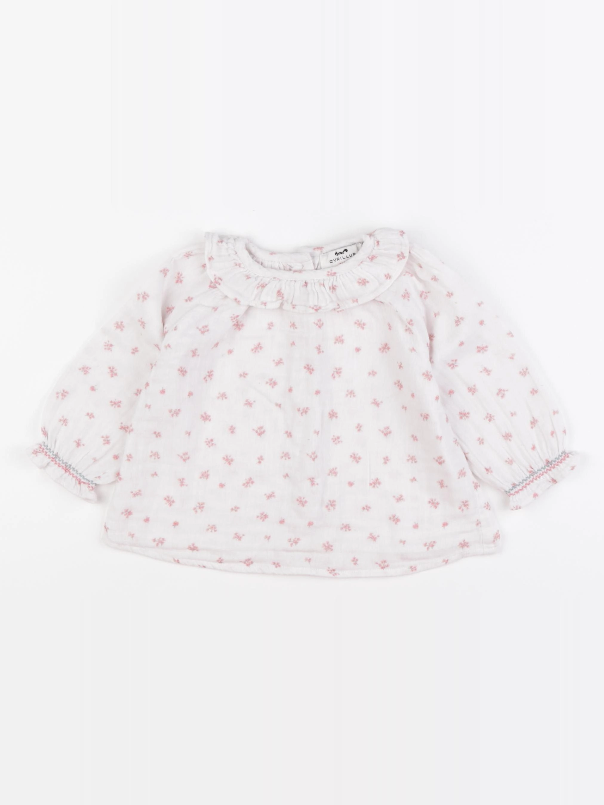 Cyrillus - blouse blanc - 12 mois