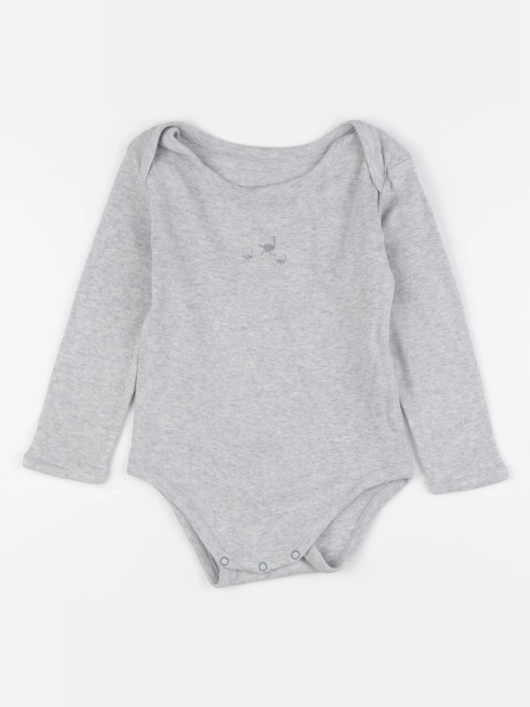 Monoprix - body gris - 24 mois