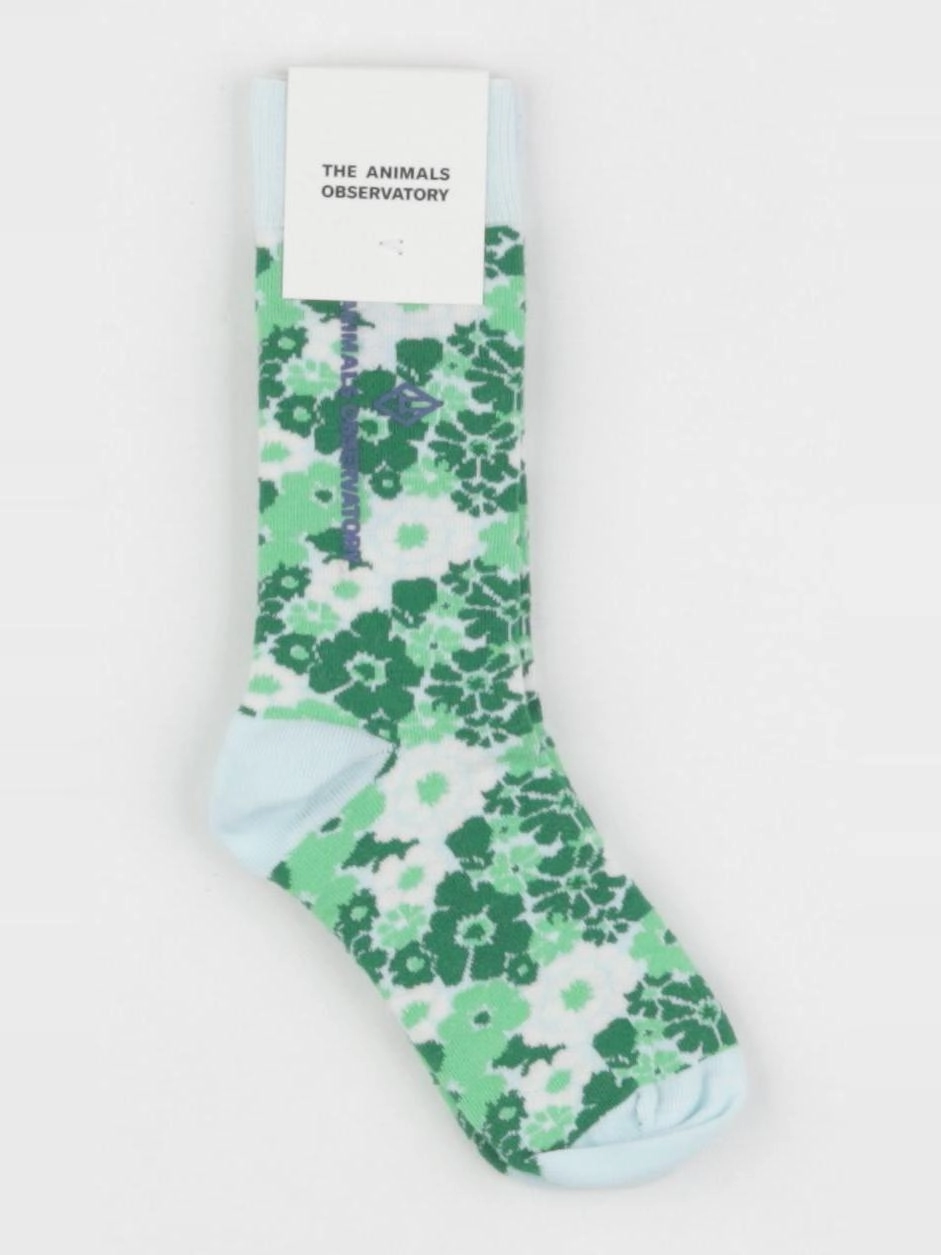 The animals observatory - chaussettes vert, bleu - 8/10 ans