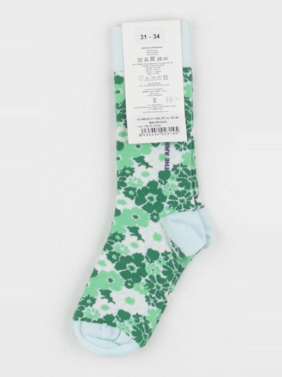 The animals observatory - chaussettes vert, bleu - 8/10 ans