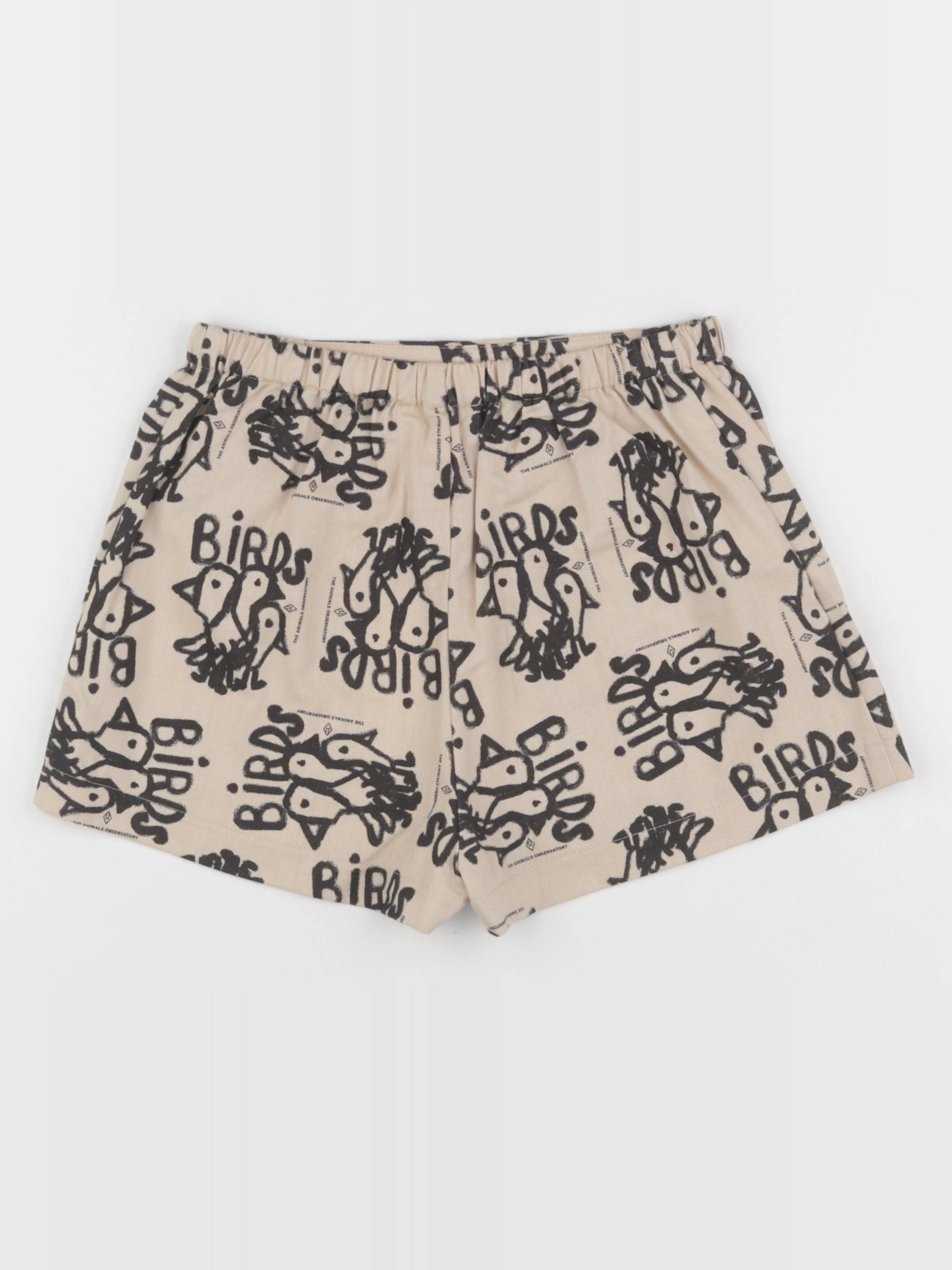 The animals observatory - jupe short beige, noir - 8 ans