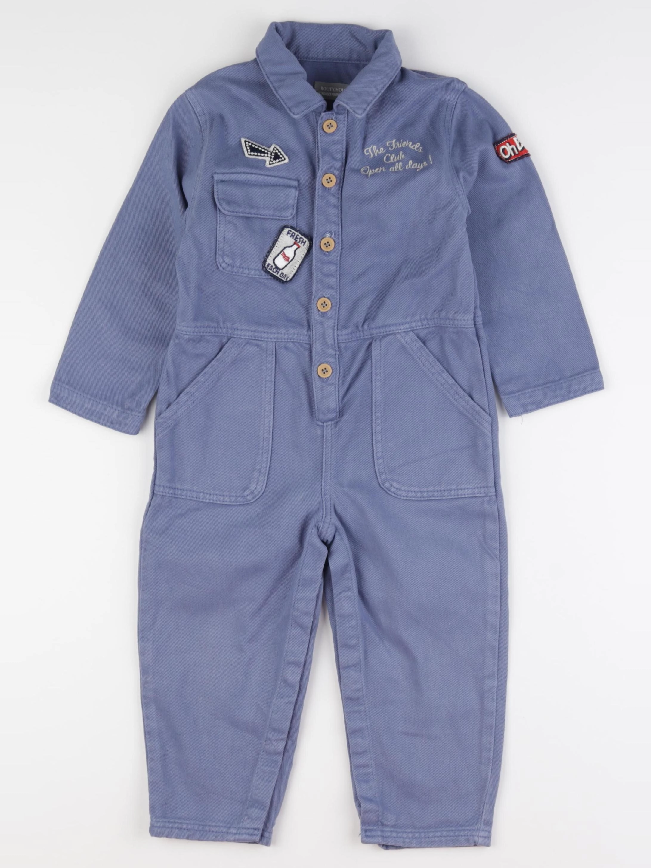 Boutchou - combinaison bleu - 24 mois