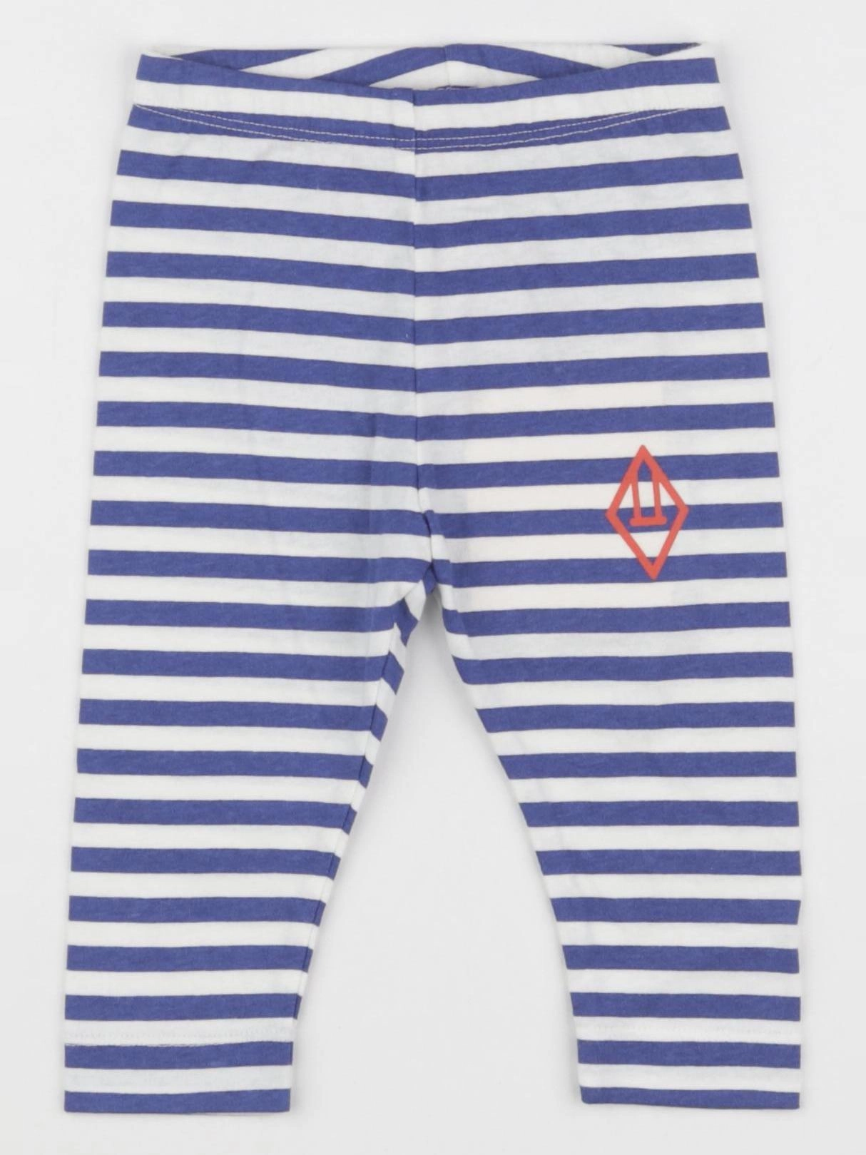 The animals observatory - legging bleu, blanc - 6 mois