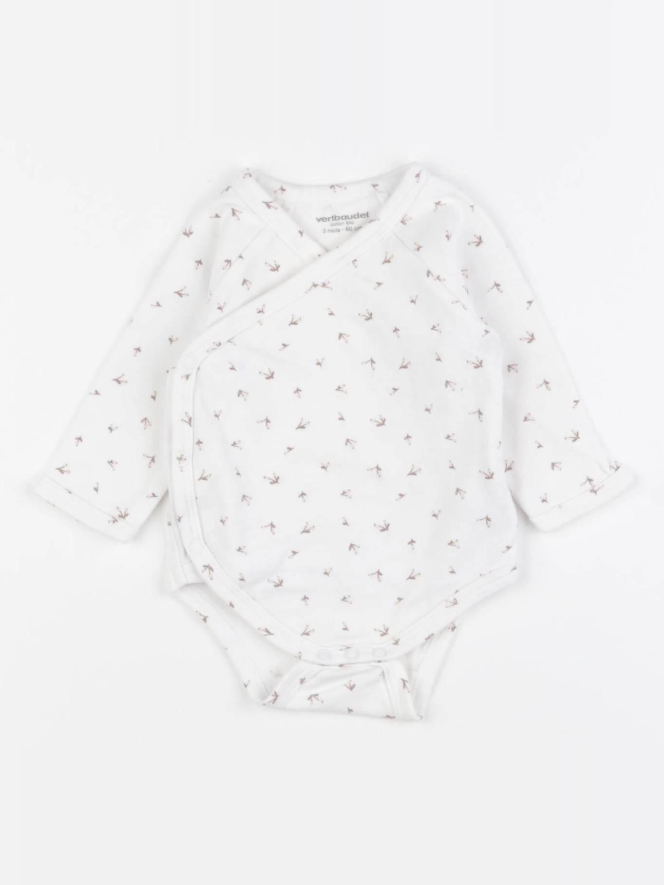 Vertbaudet - body blanc - 3 mois