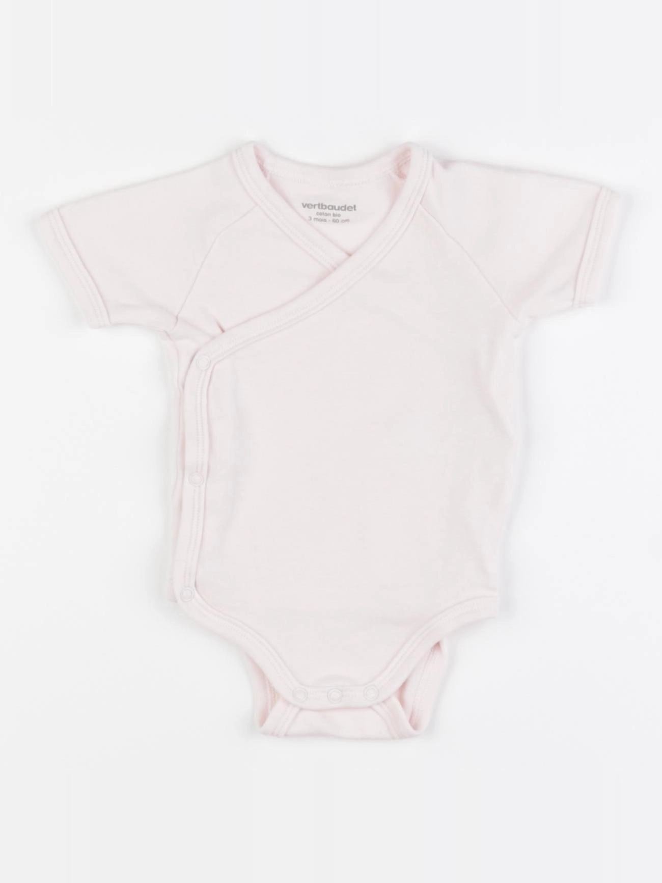 Vertbaudet - body rose - 3 mois