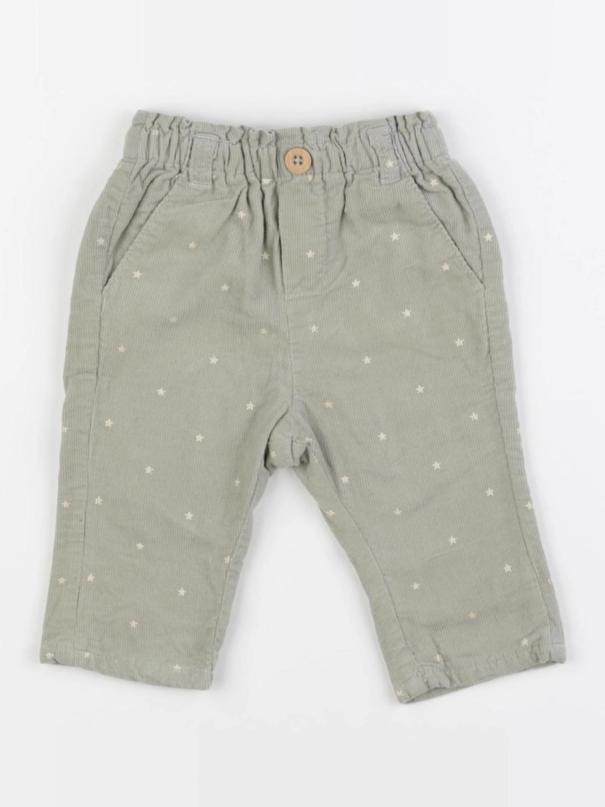 Vertbaudet - pantalon vert - 3 mois