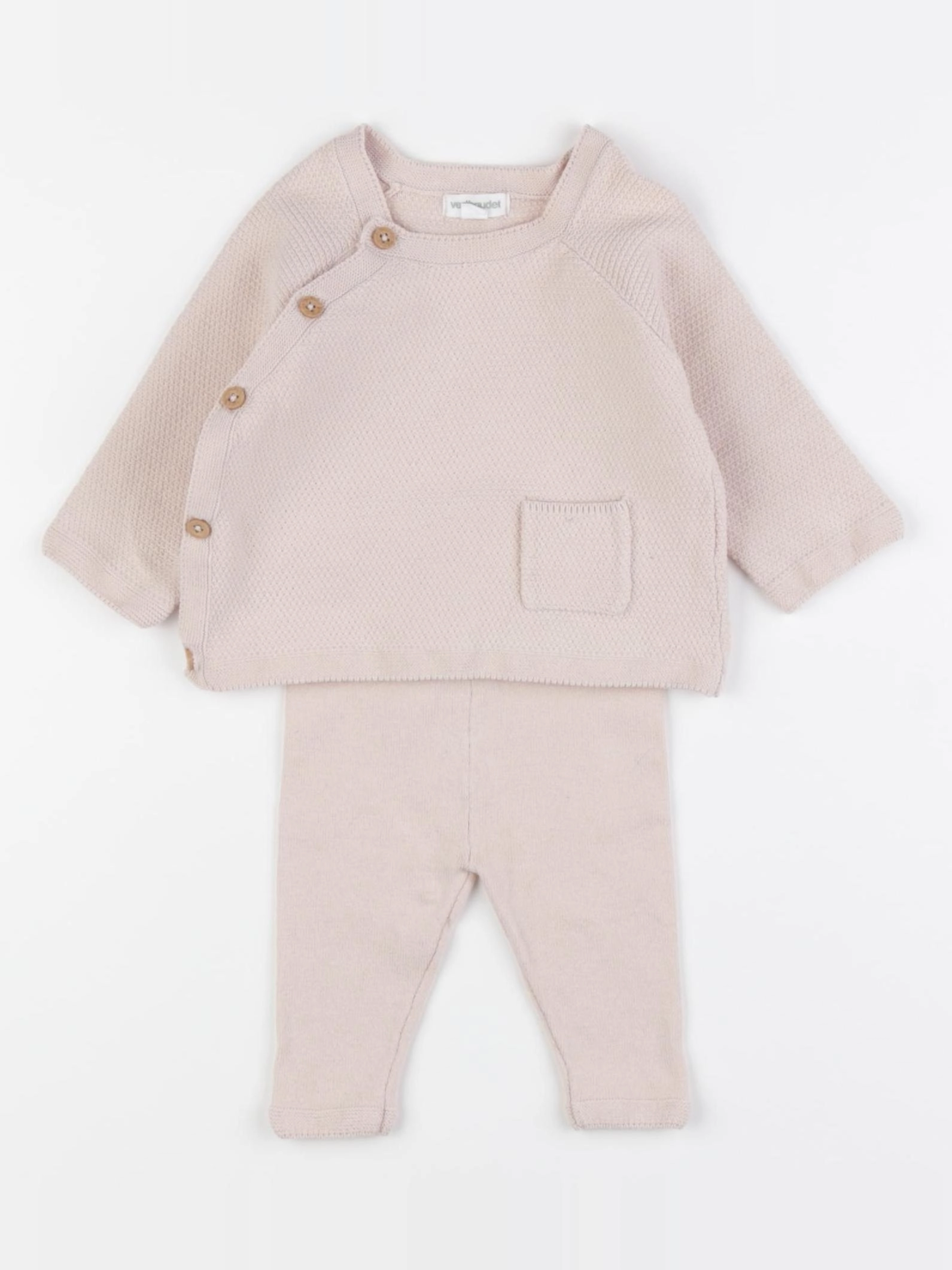 Vertbaudet - ensemble rose - 3 mois