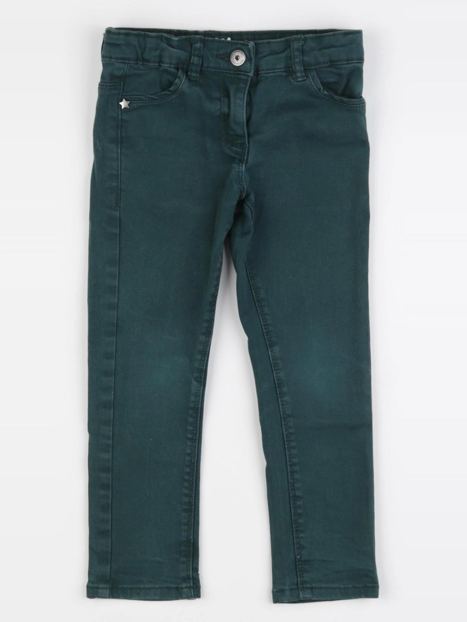 Vertbaudet - pantalon vert - 3 ans