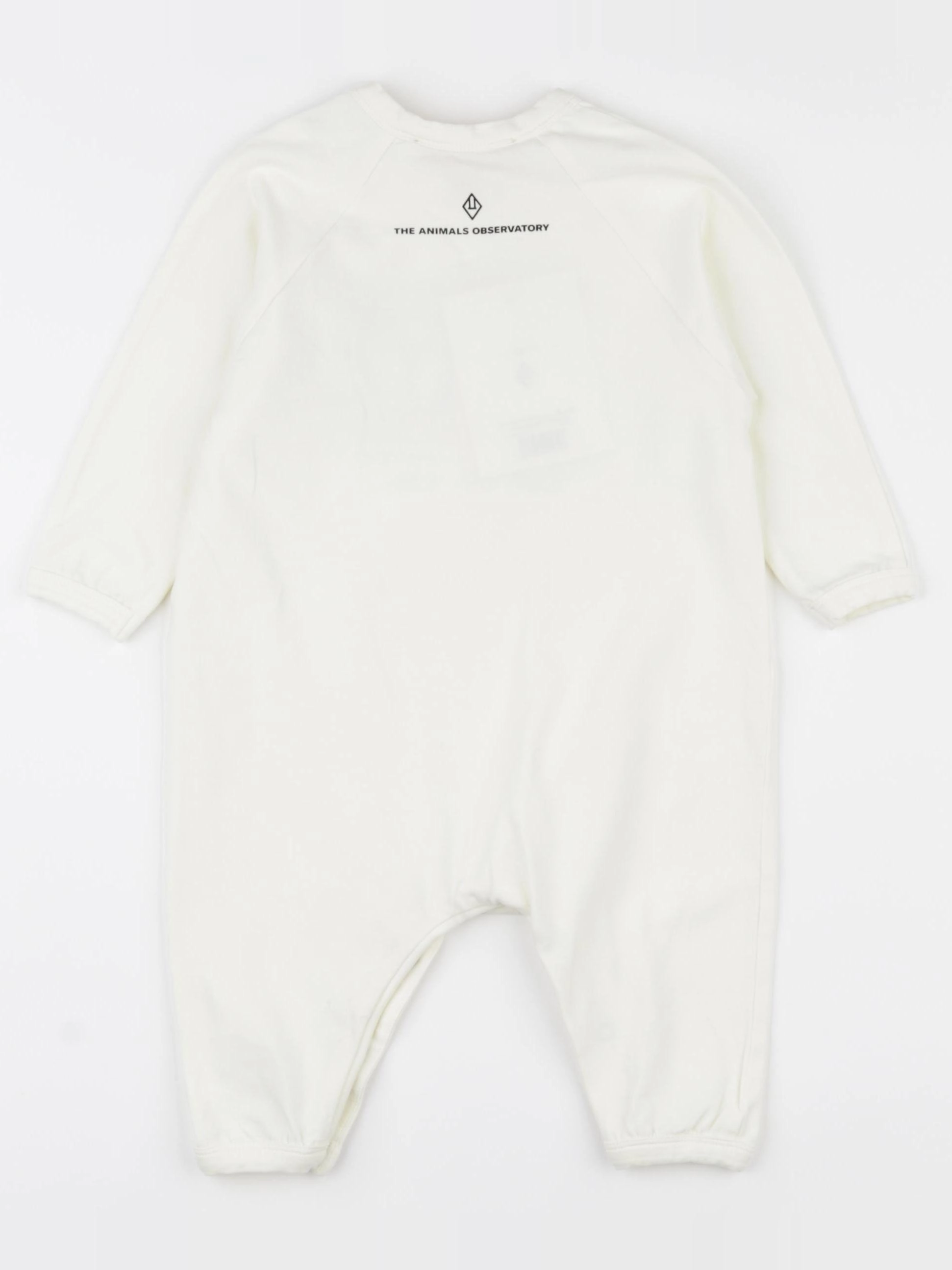 The animals observatory - pyjama coton blanc - 6 mois