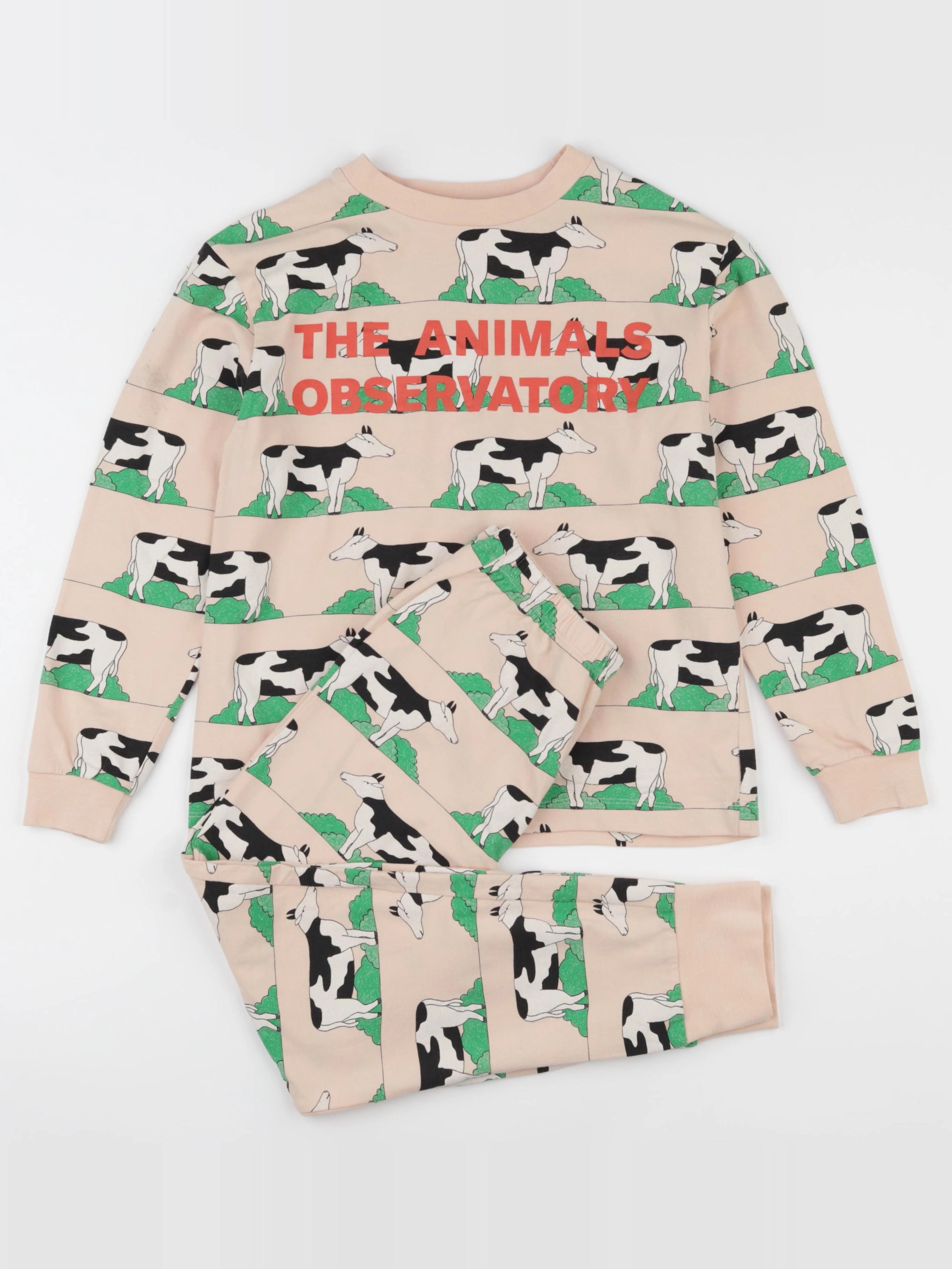 The animals observatory - pyjama coton rose - 8 ans