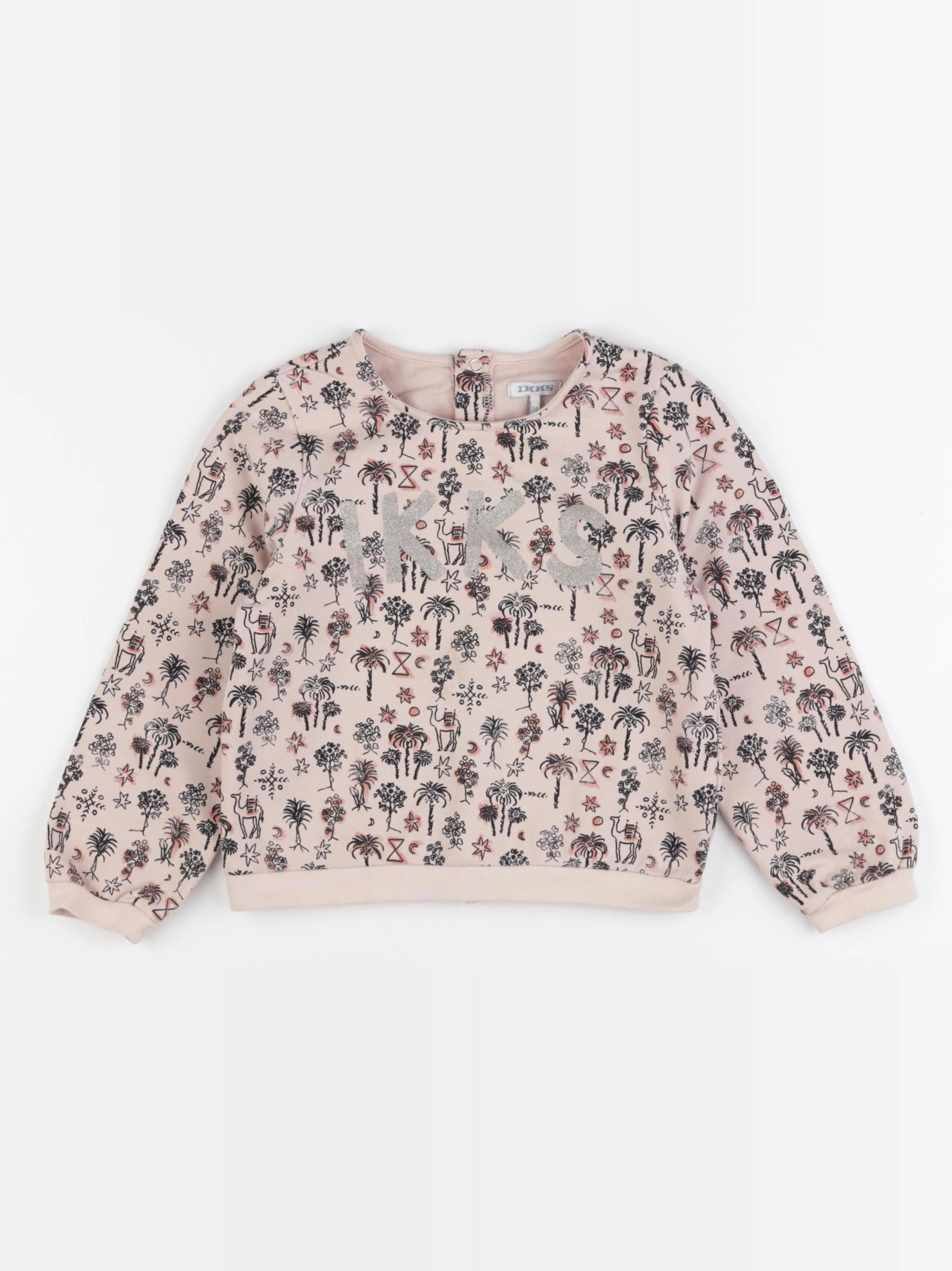 IKKS - sweat imprimé au dos rose - 3 ans