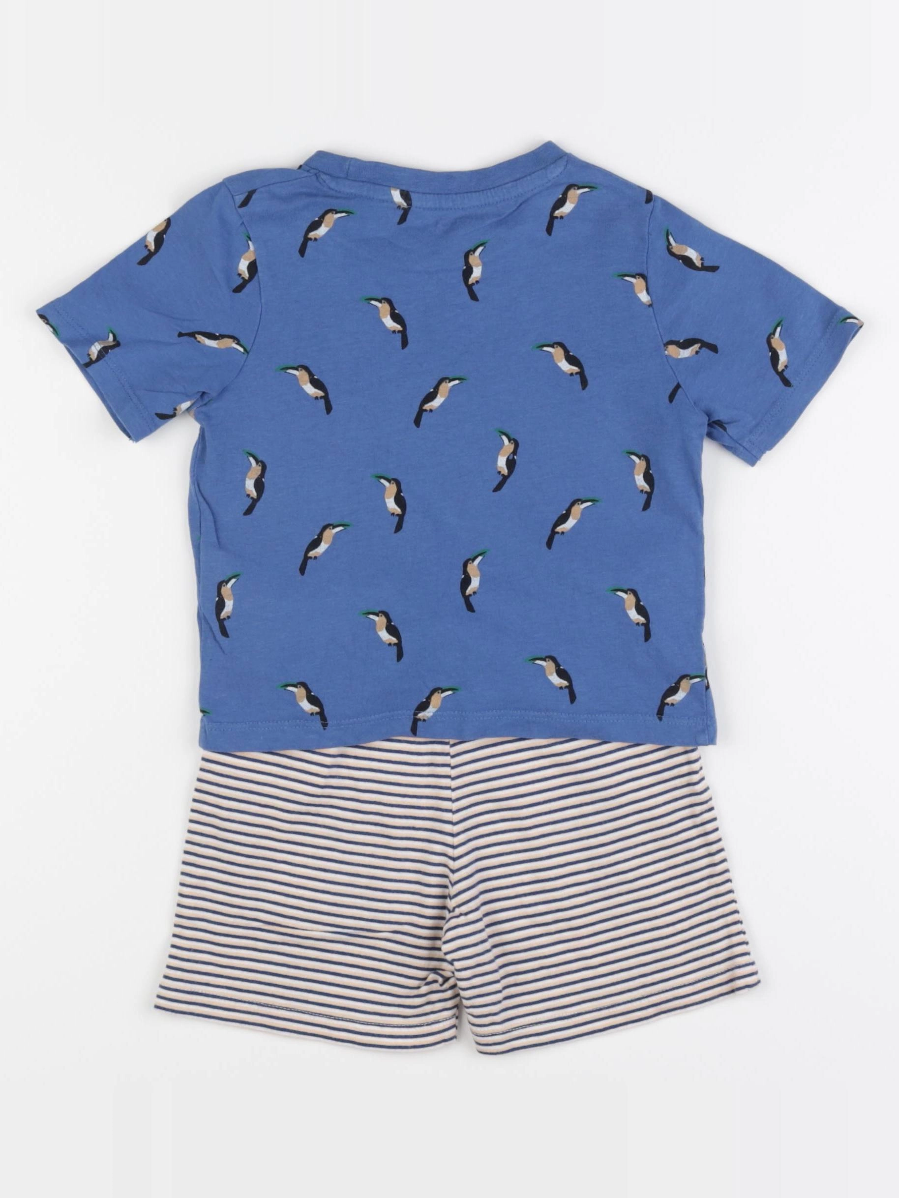 Vertbaudet - pyjama coton bleu - 3 ans