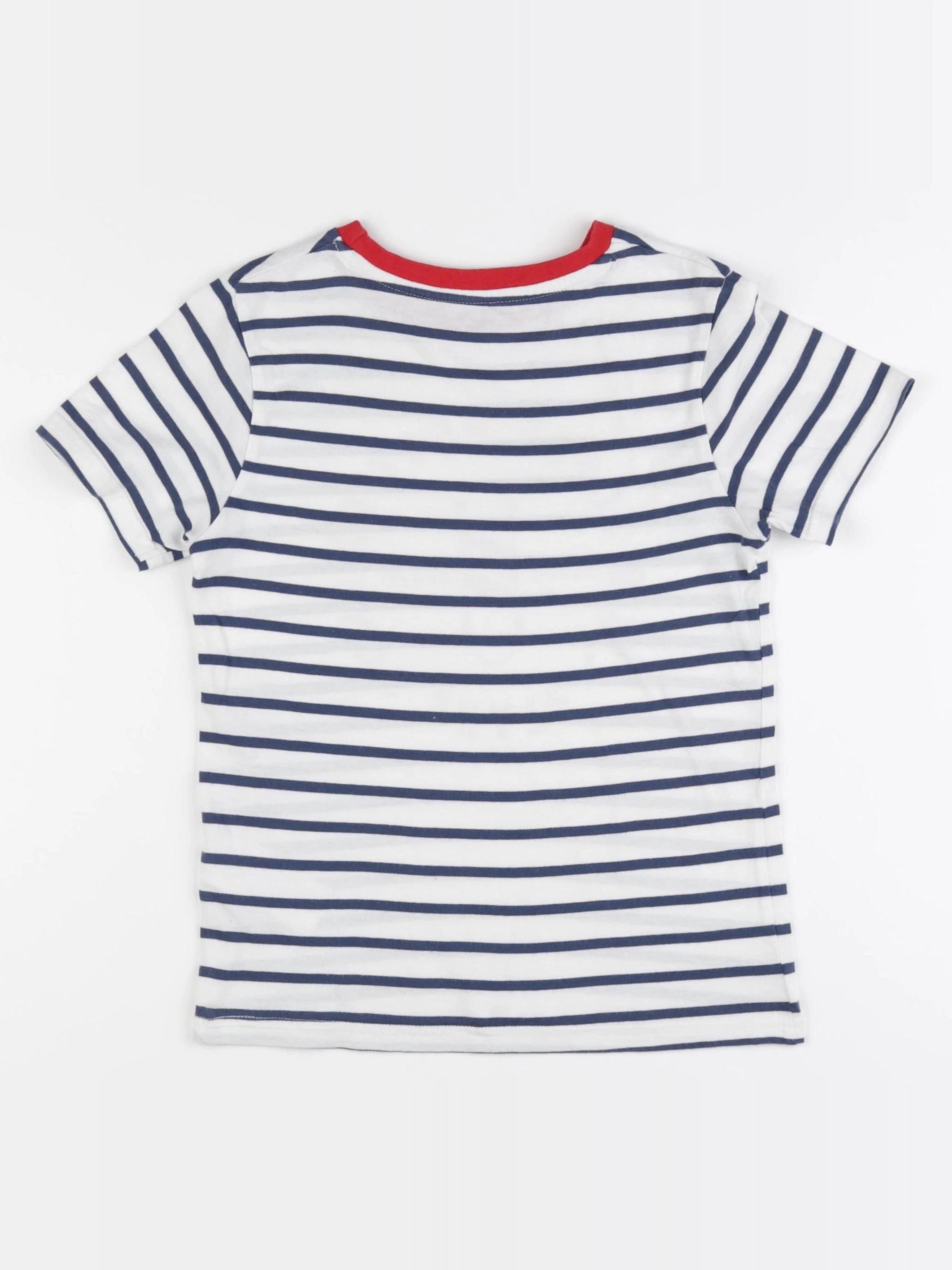 Vertbaudet - tee-shirt bleu, blanc - 8 ans