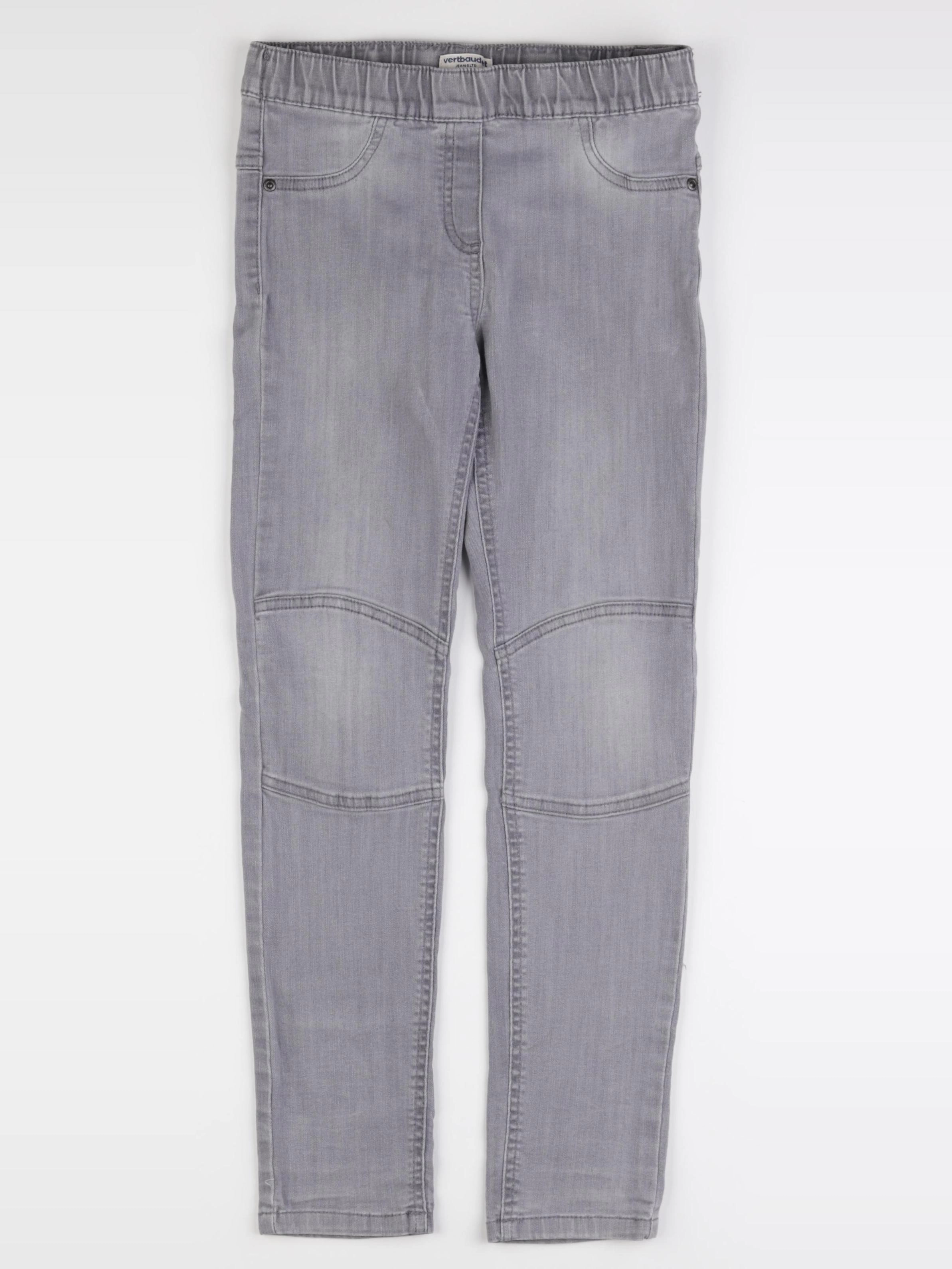 Vertbaudet - jegging gris - 9 ans