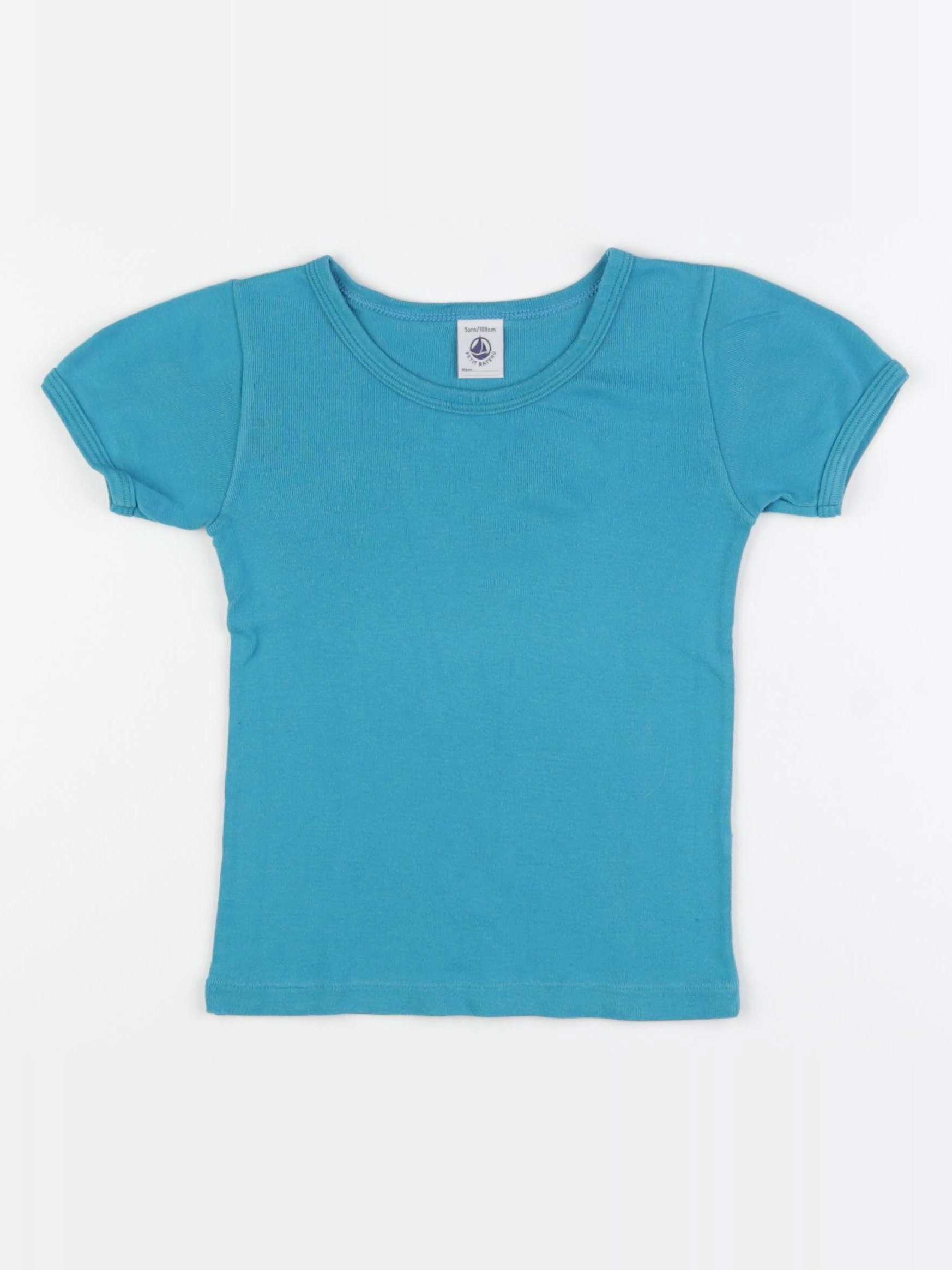 Petit Bateau - maillot de corps bleu - 5 ans