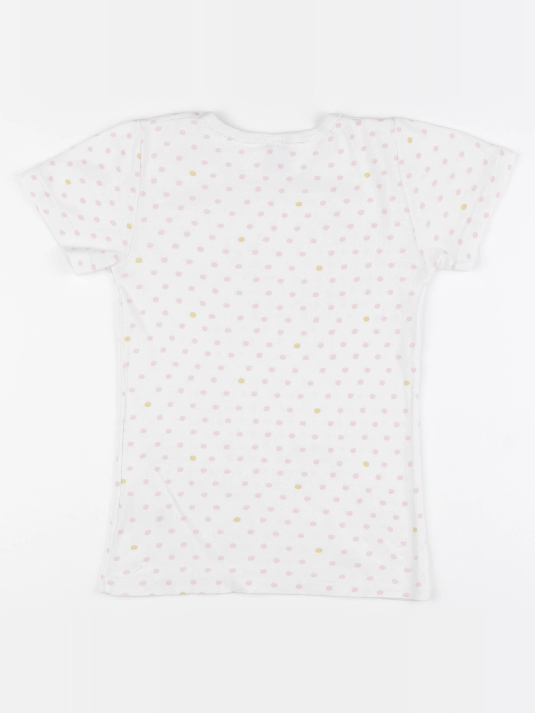 Petit Bateau - maillot de corps rose, blanc - 8 ans