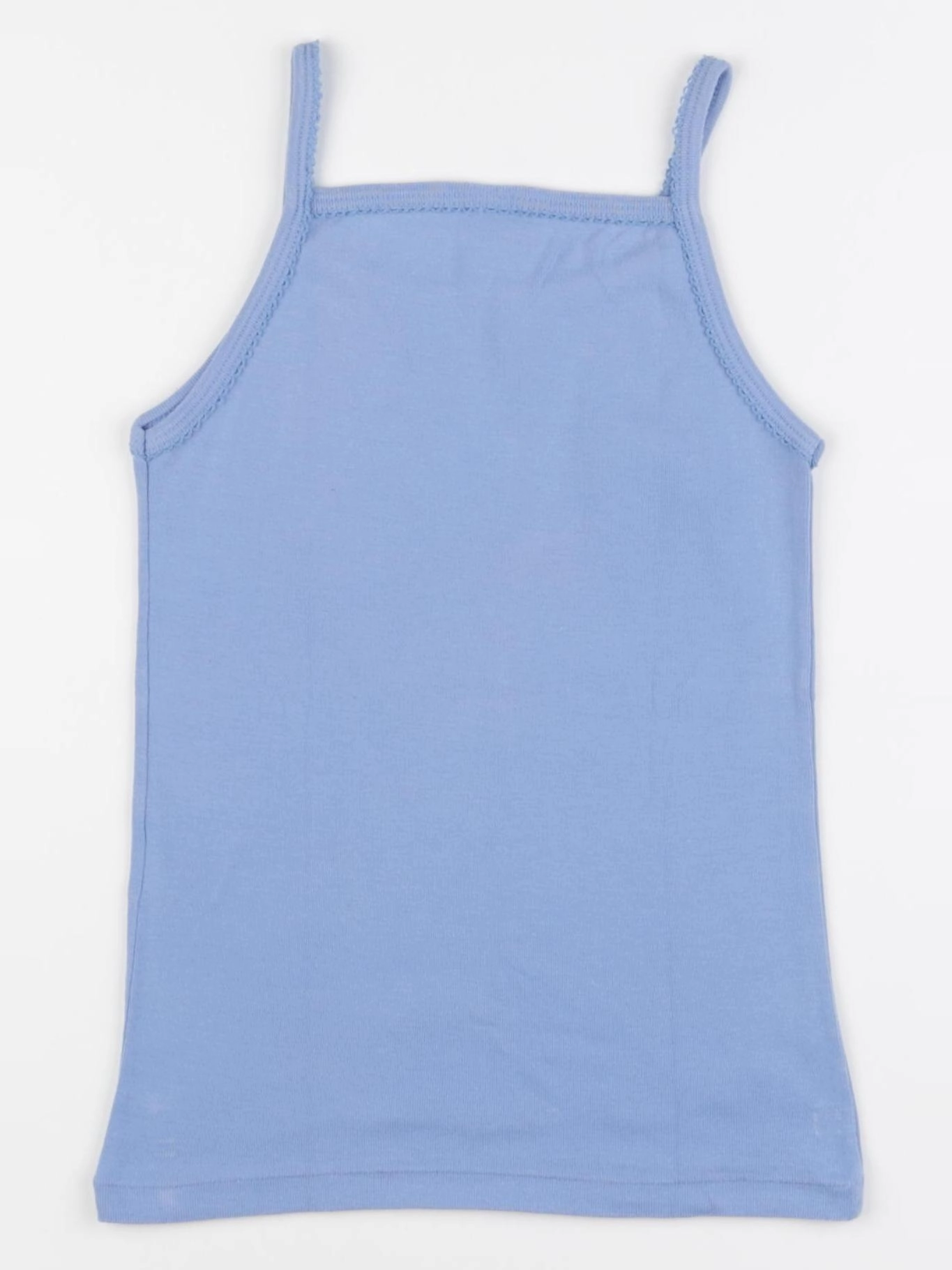 Petit Bateau - maillot de corps bleu - 8 ans