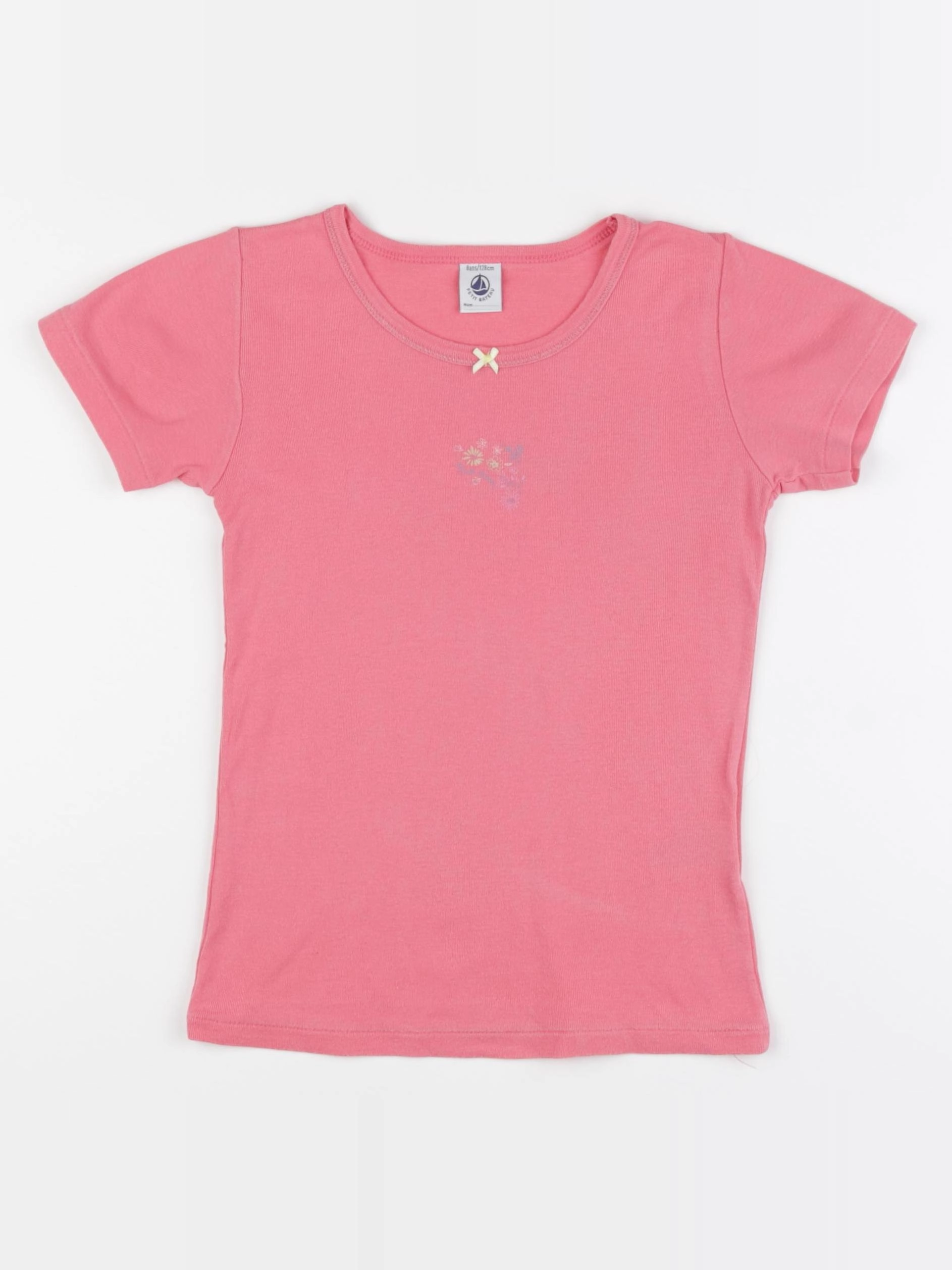Petit Bateau - maillot de corps rose - 8 ans