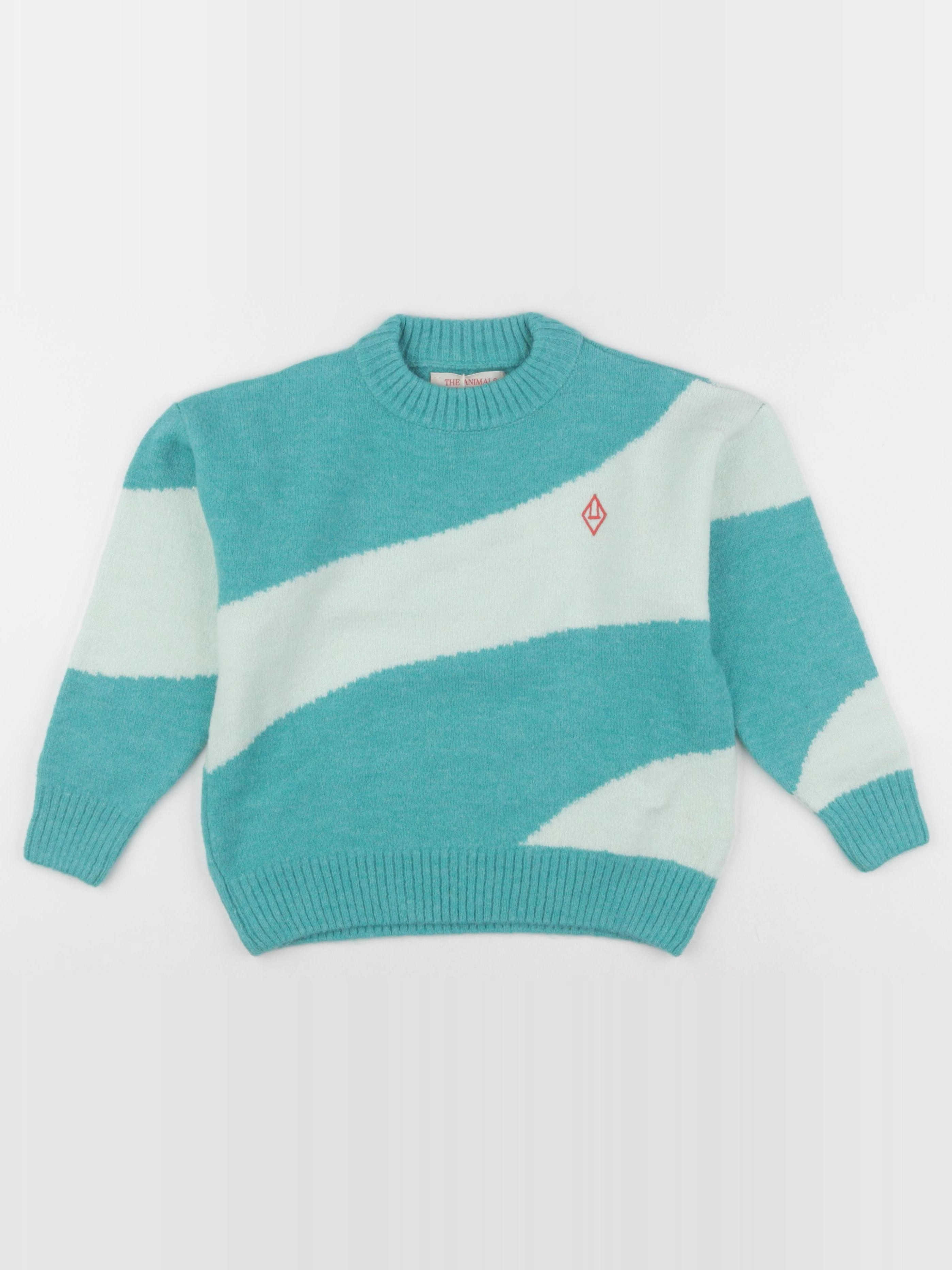The animals observatory - pull bleu BICOLOR BULL - 3 ans