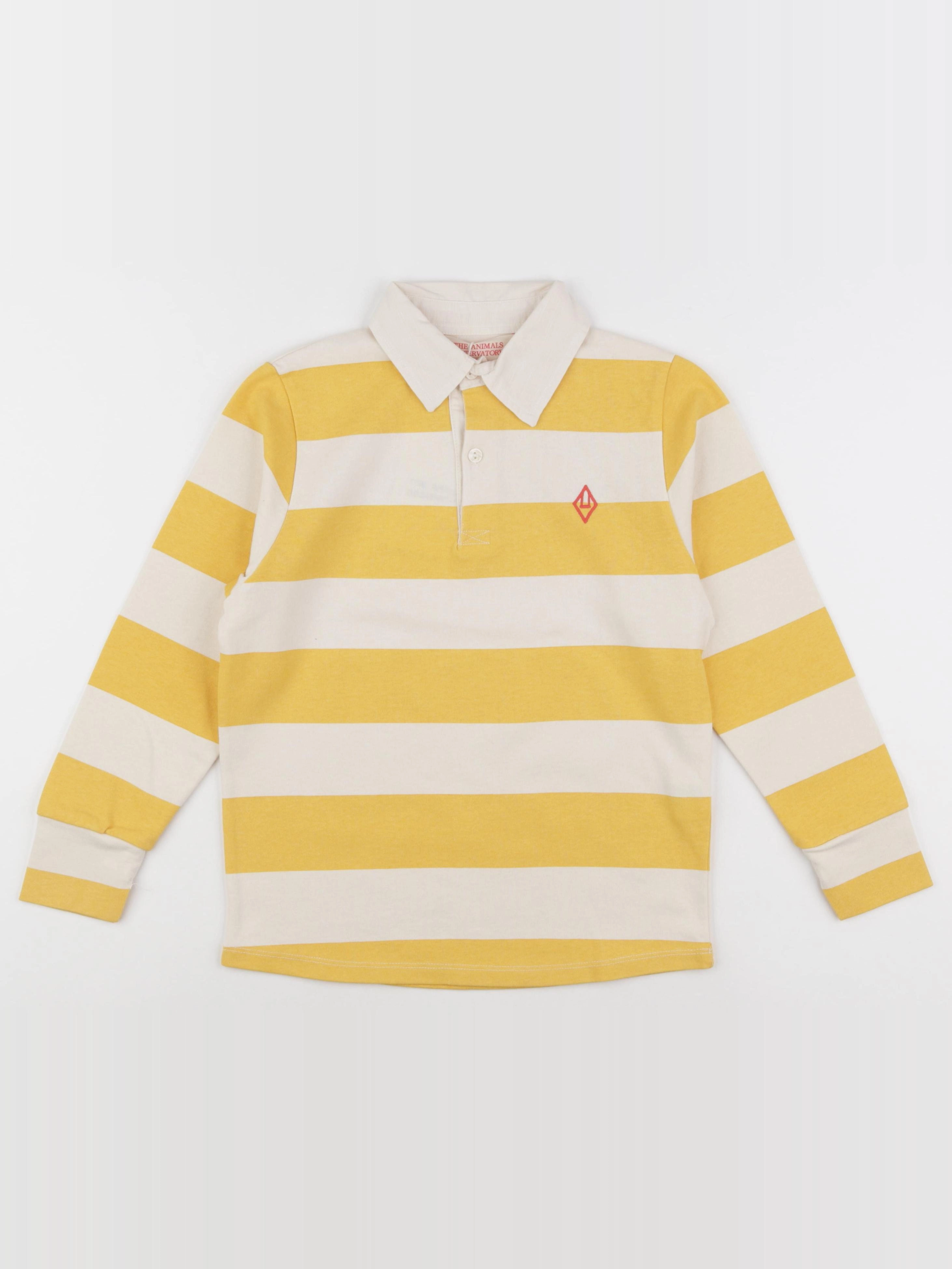The animals observatory - polo EEL jaune, beige - 6 ans