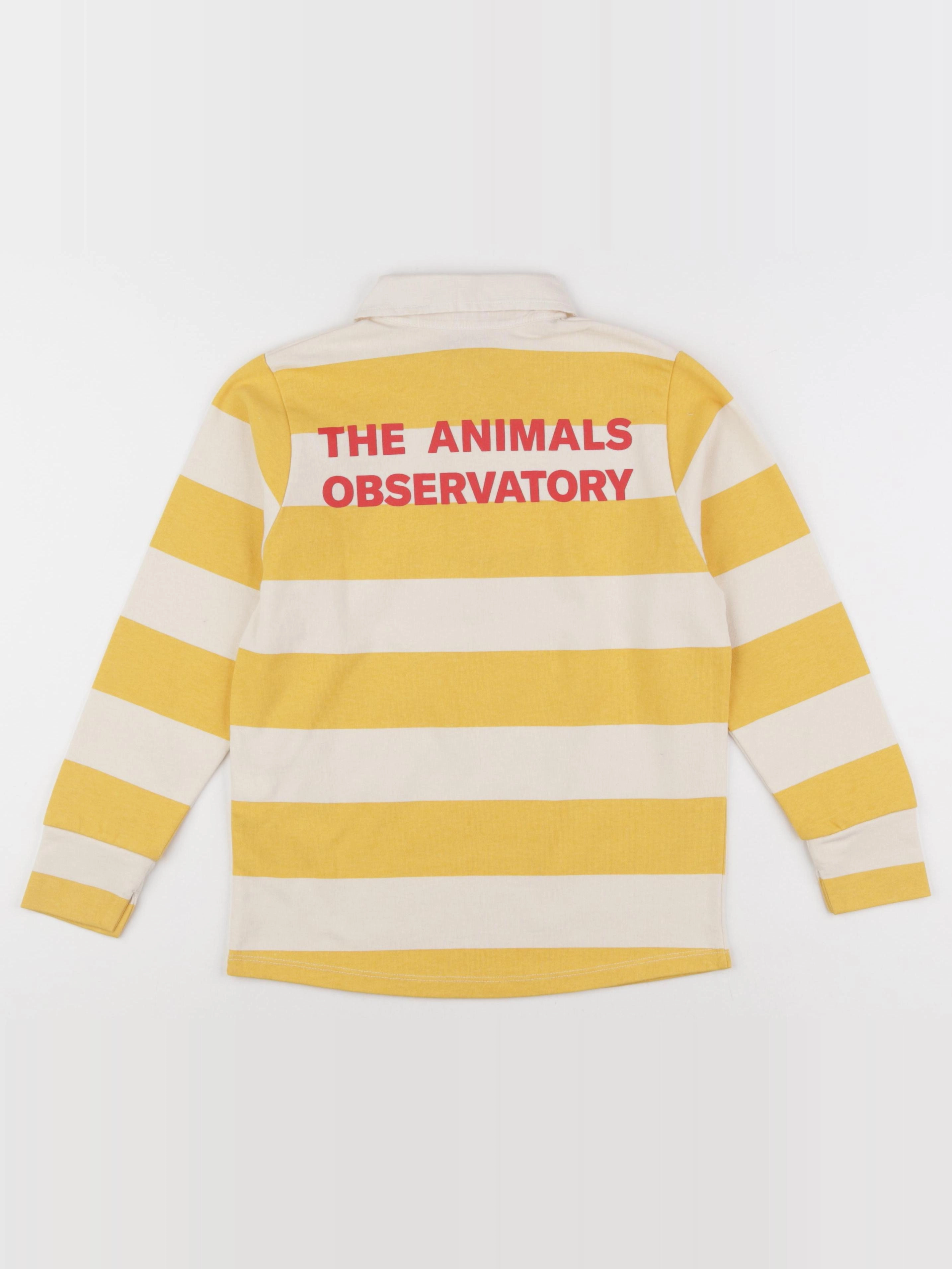 The animals observatory - polo EEL jaune, beige - 6 ans