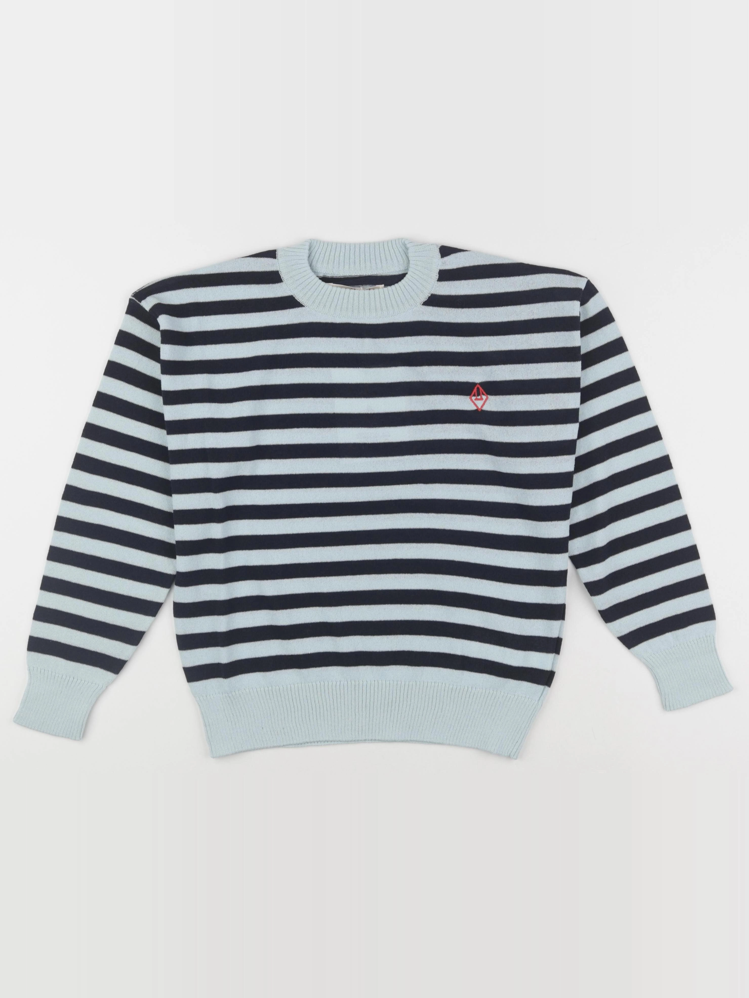 The animals observatory - pull bleu STRIPES BULL - 8 ans