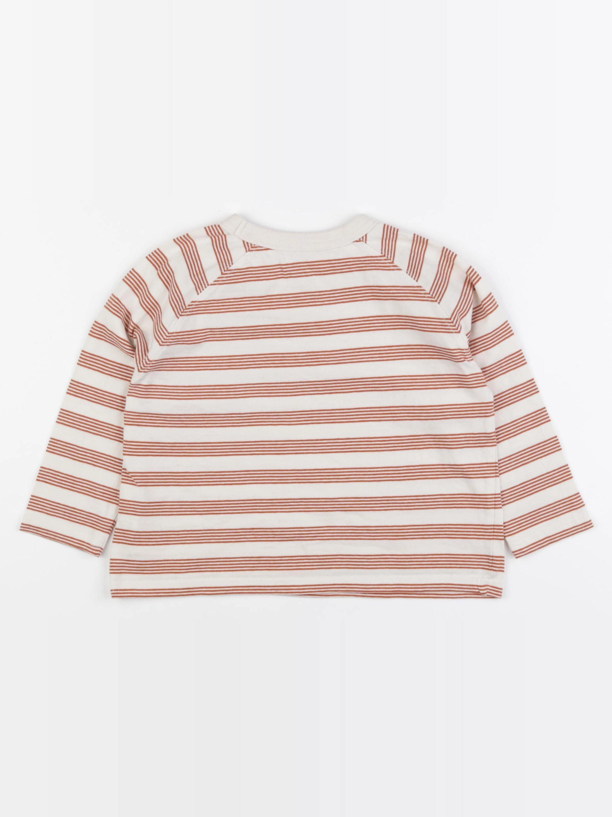 Monoprix - tee-shirt beige, marron - 3 ans