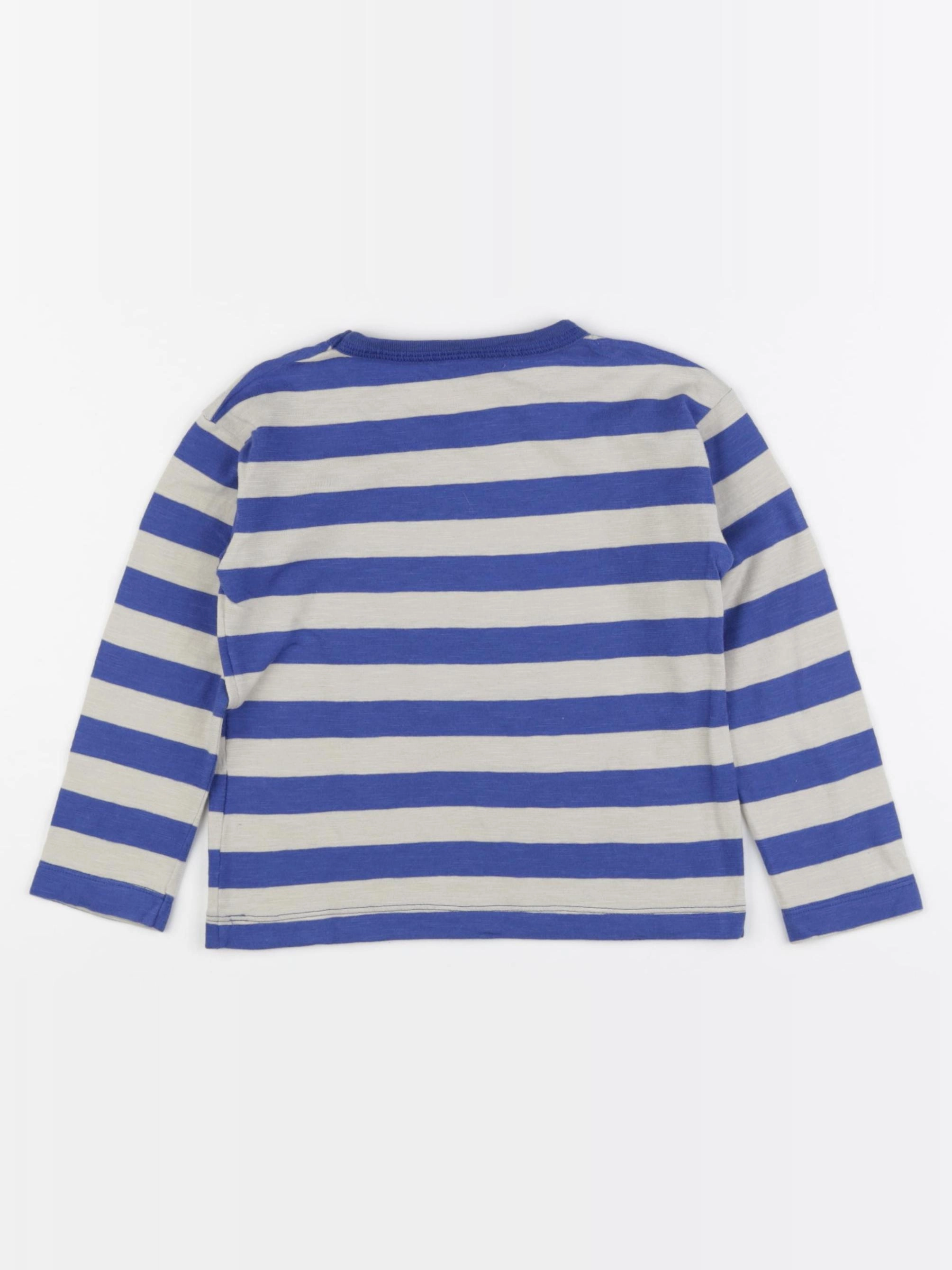Petit Bateau - tee-shirt bleu, beige - 4 ans