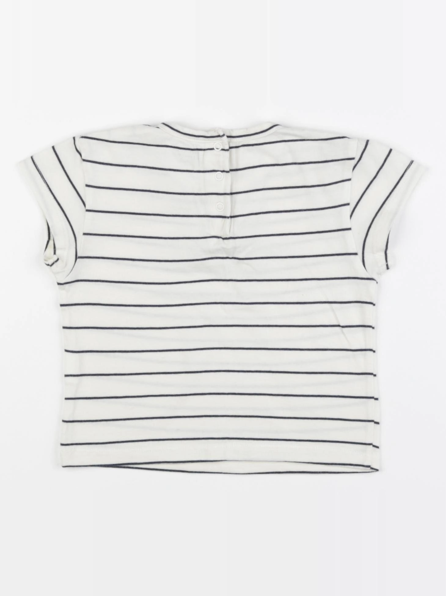 Vertbaudet - tee-shirt bleu, blanc - 18 mois