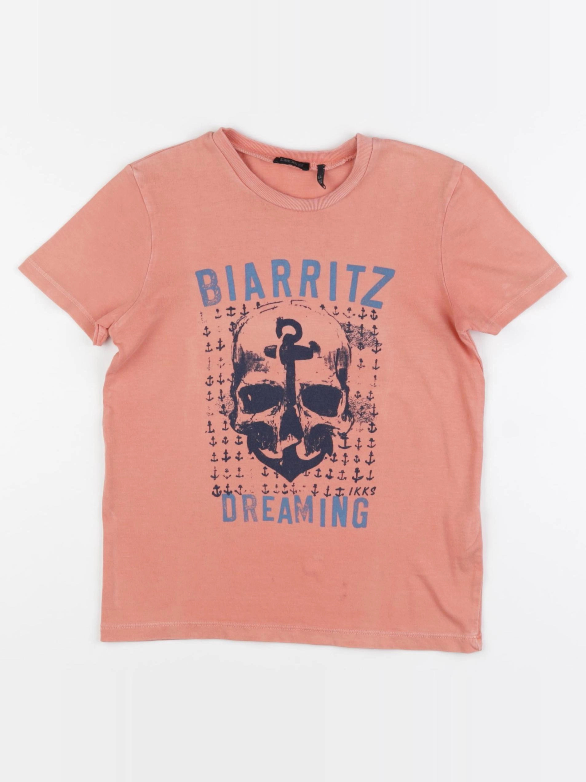 IKKS - tee-shirt orange - 4 ans