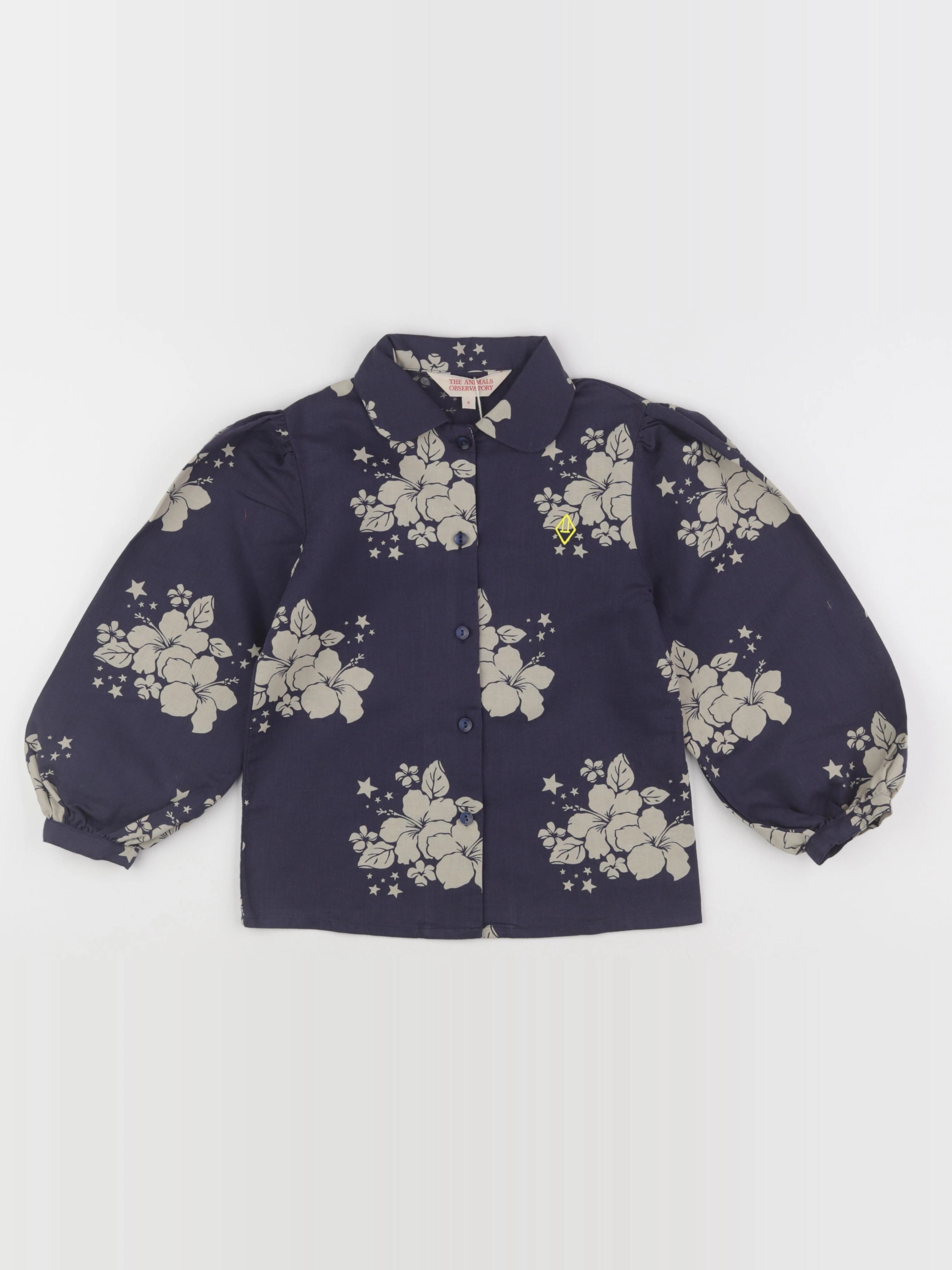 The animals observatory - blouse GADFLY bleu - 6 ans