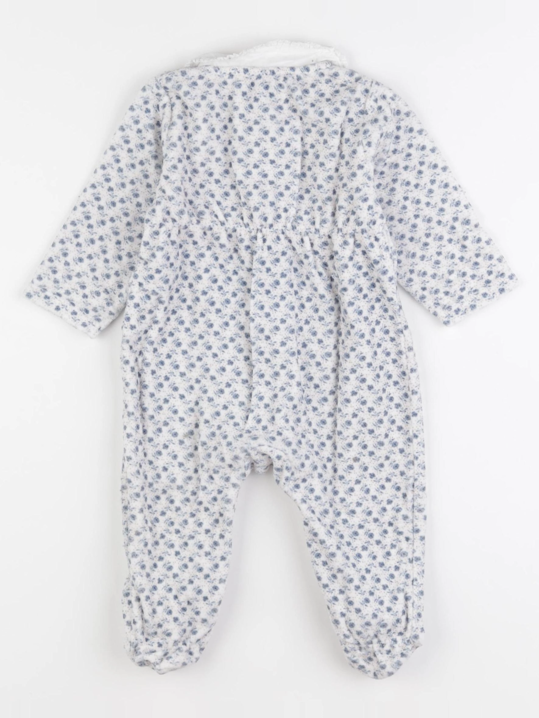 Cyrillus - pyjama velours bleu - 12 mois