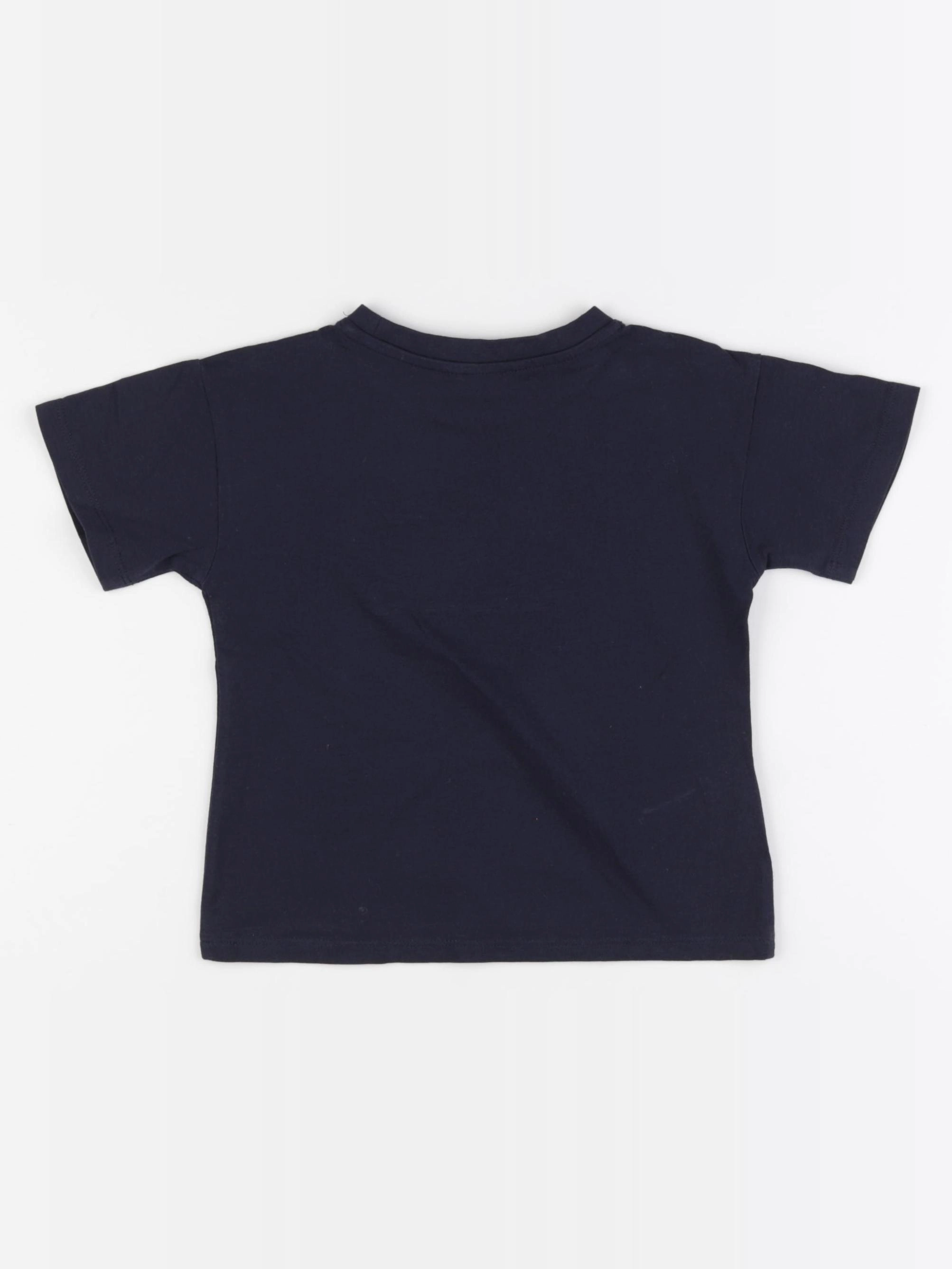 H&M - tee-shirt bleu - 3/4 ans