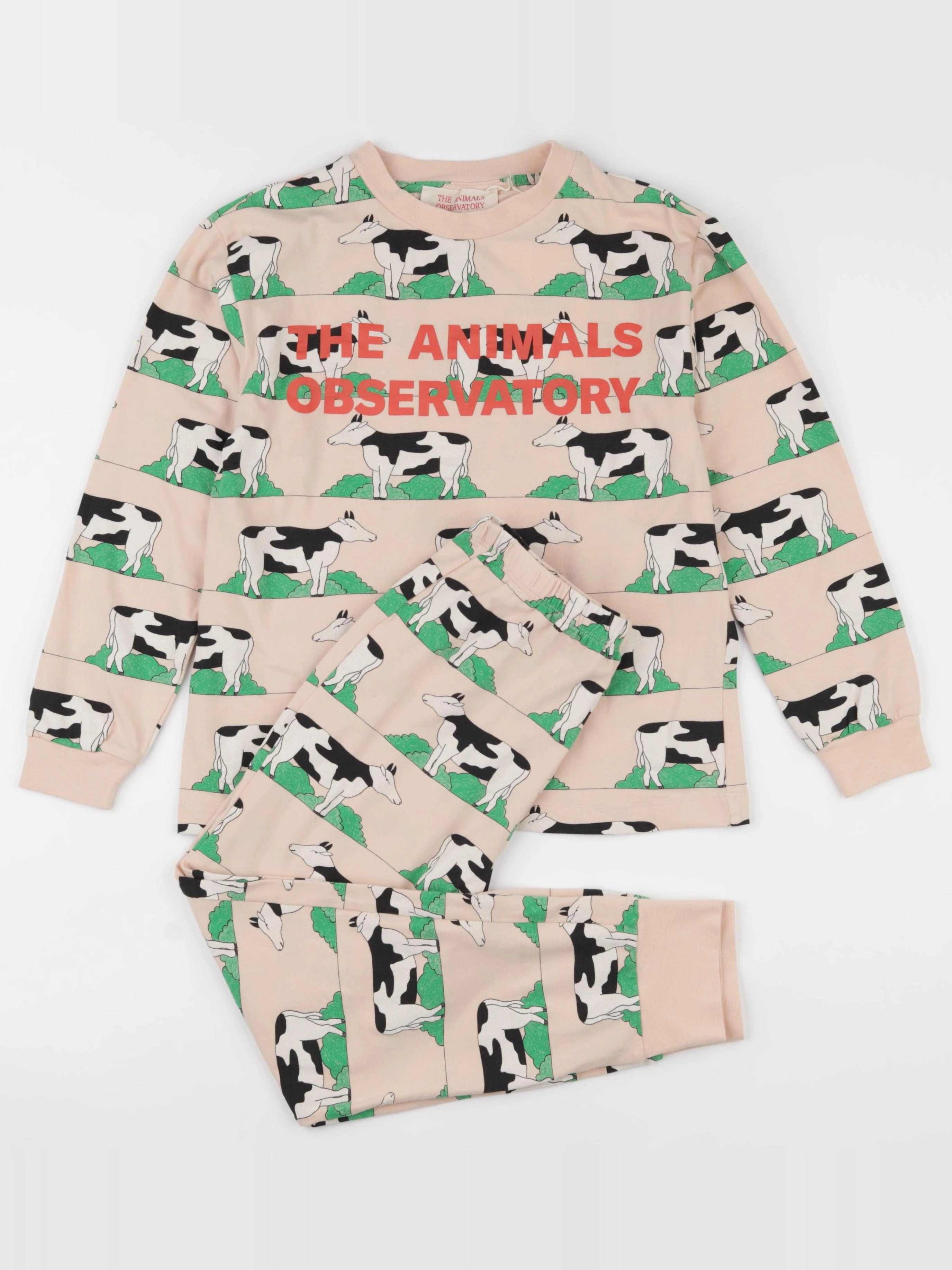 The animals observatory - pyjama coton rose - 8 ans