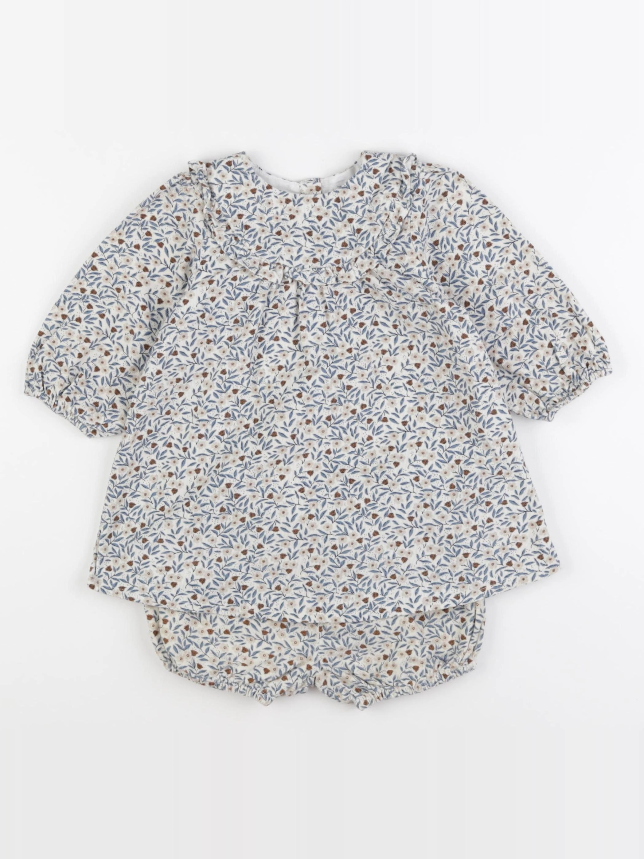Cyrillus - robe bleu - 12 mois