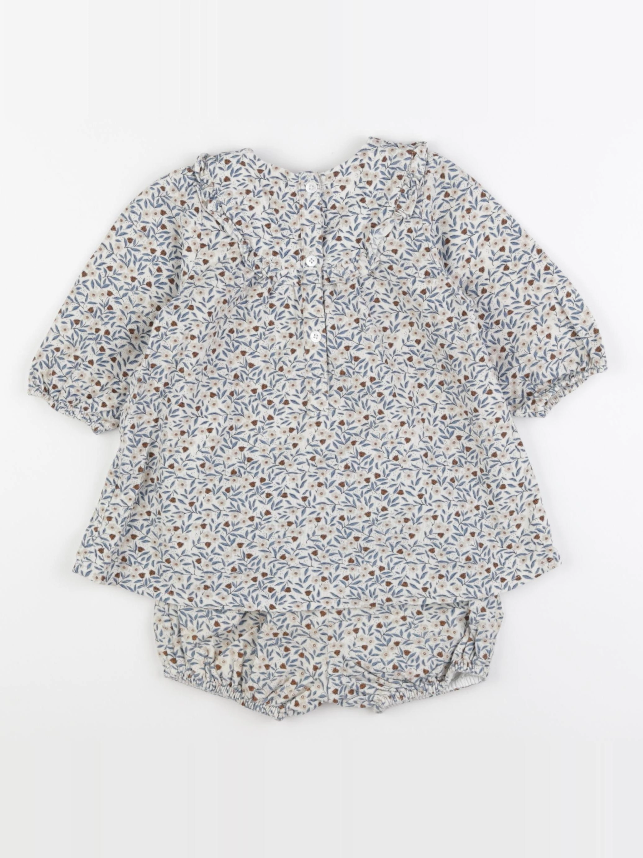 Cyrillus - robe bleu - 12 mois