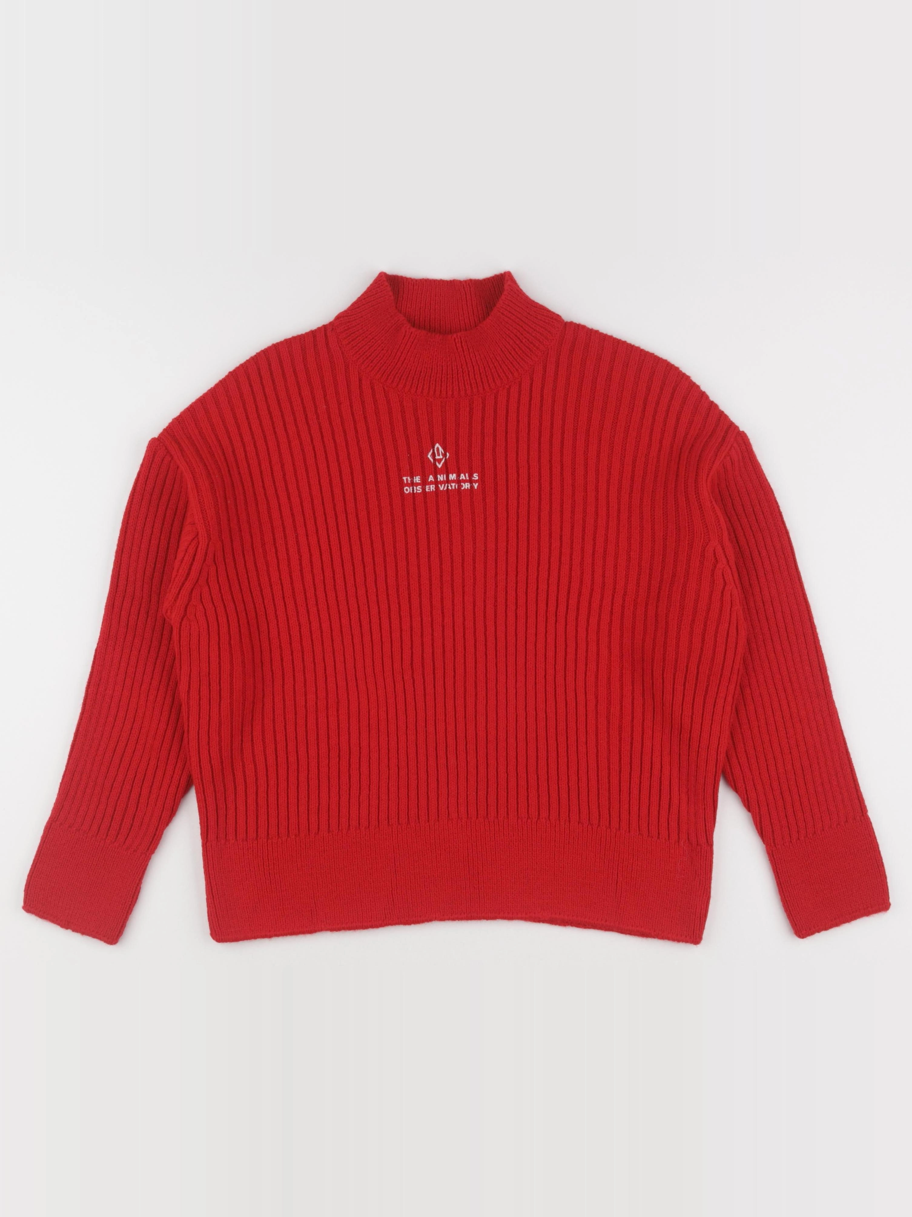 The animals observatory - pull rouge - 8 ans